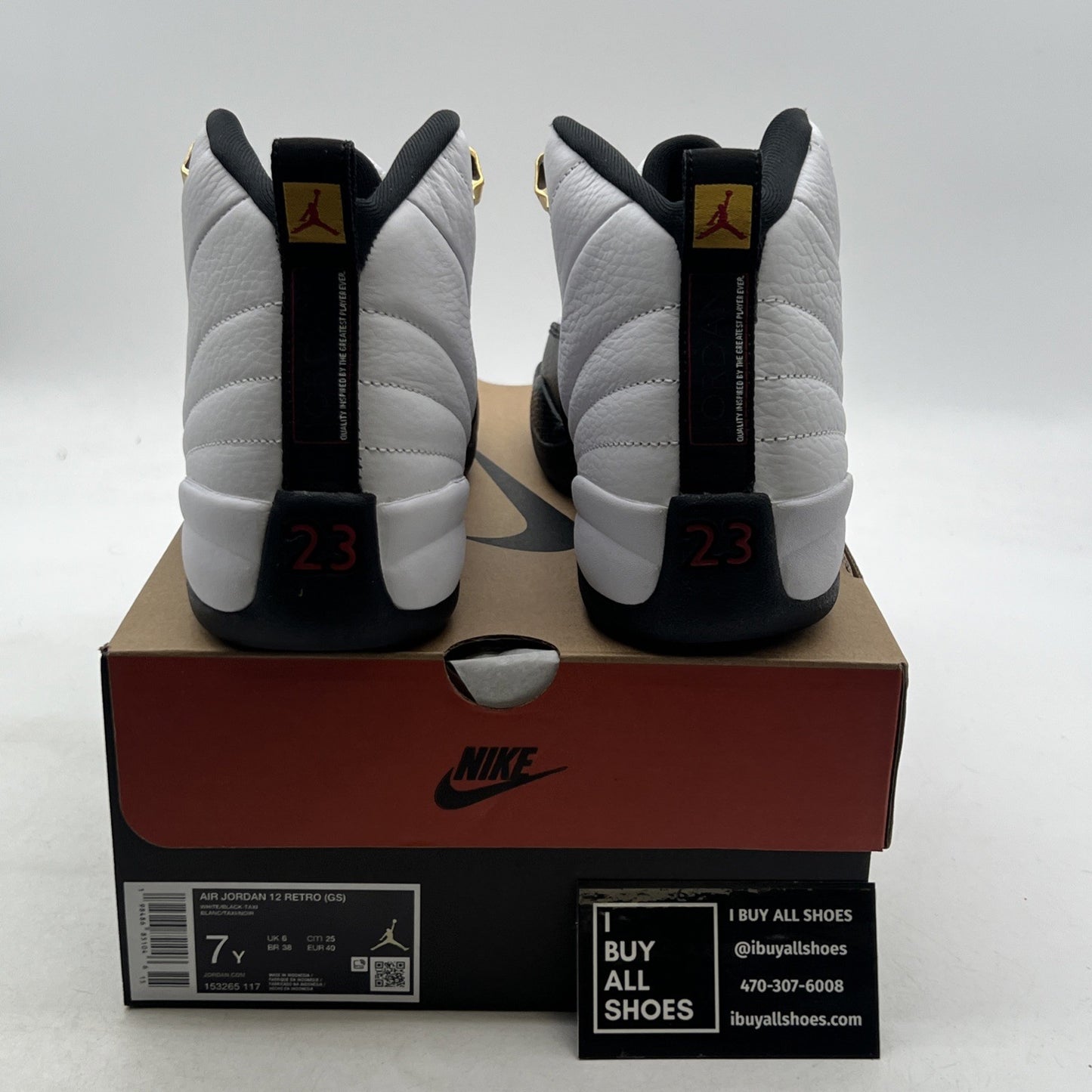 Size 7Y- Air Jordan 12 Retro 2025 Taxi (153265-117)