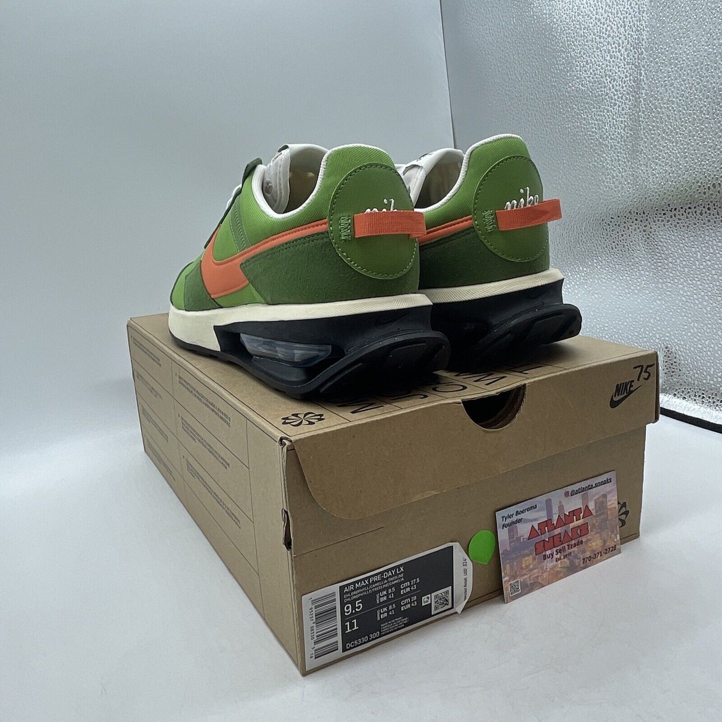 Air Max Pre-day LX Chlorophyll White Green Black Oranges (DC5330-300)