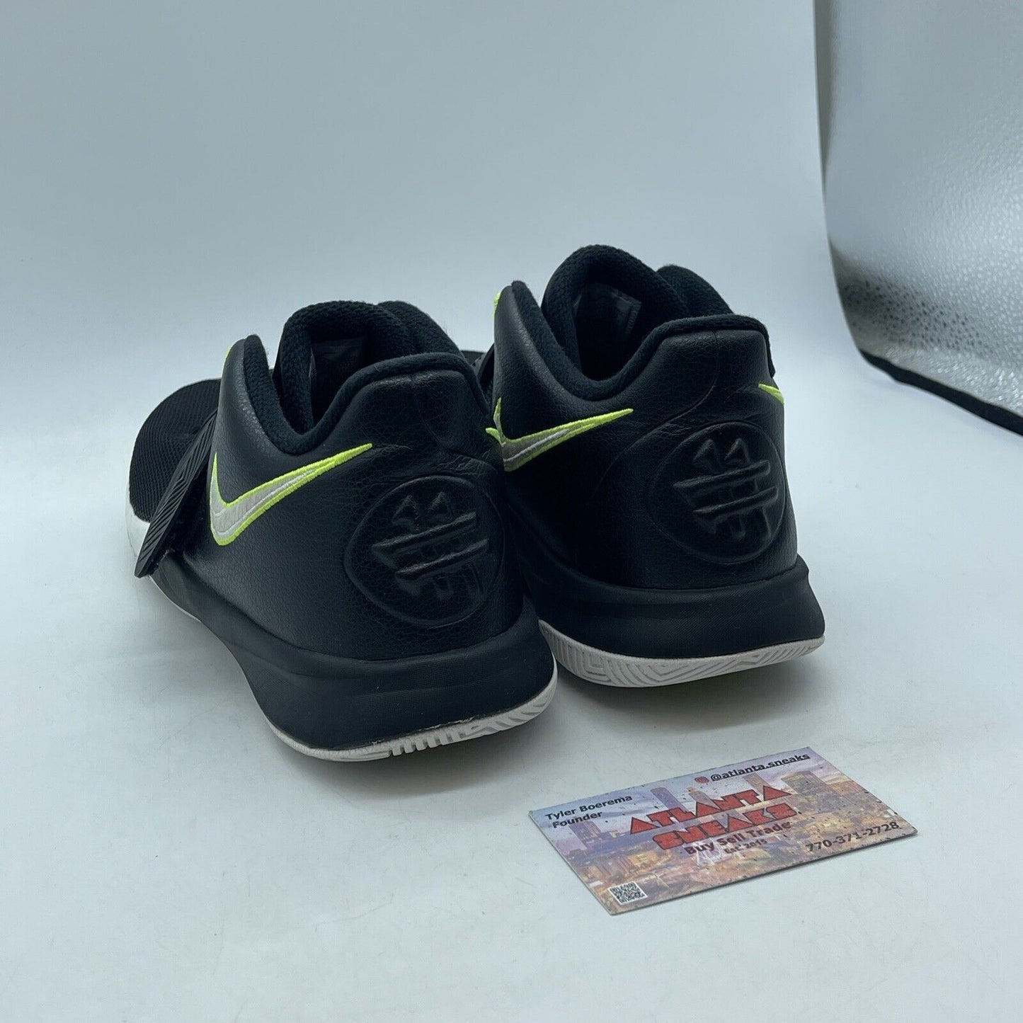 Size 6Y - Nike Kyrie Flytrap 3 Black White Volt Youth Suede Leather (BQ5620-001)