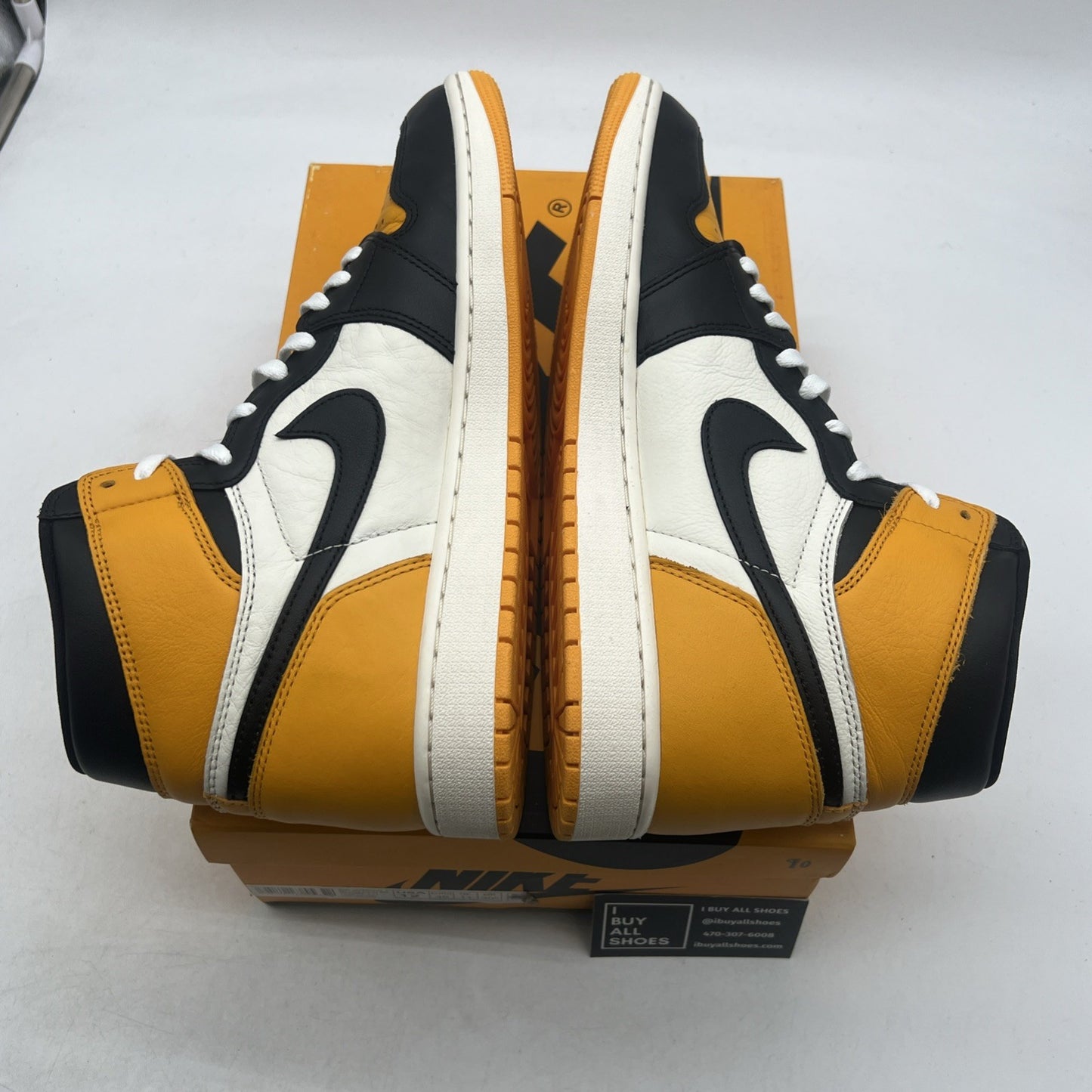 Size 12 - Air Jordan 1 Retro OG High Yellow Toe (555088-711)