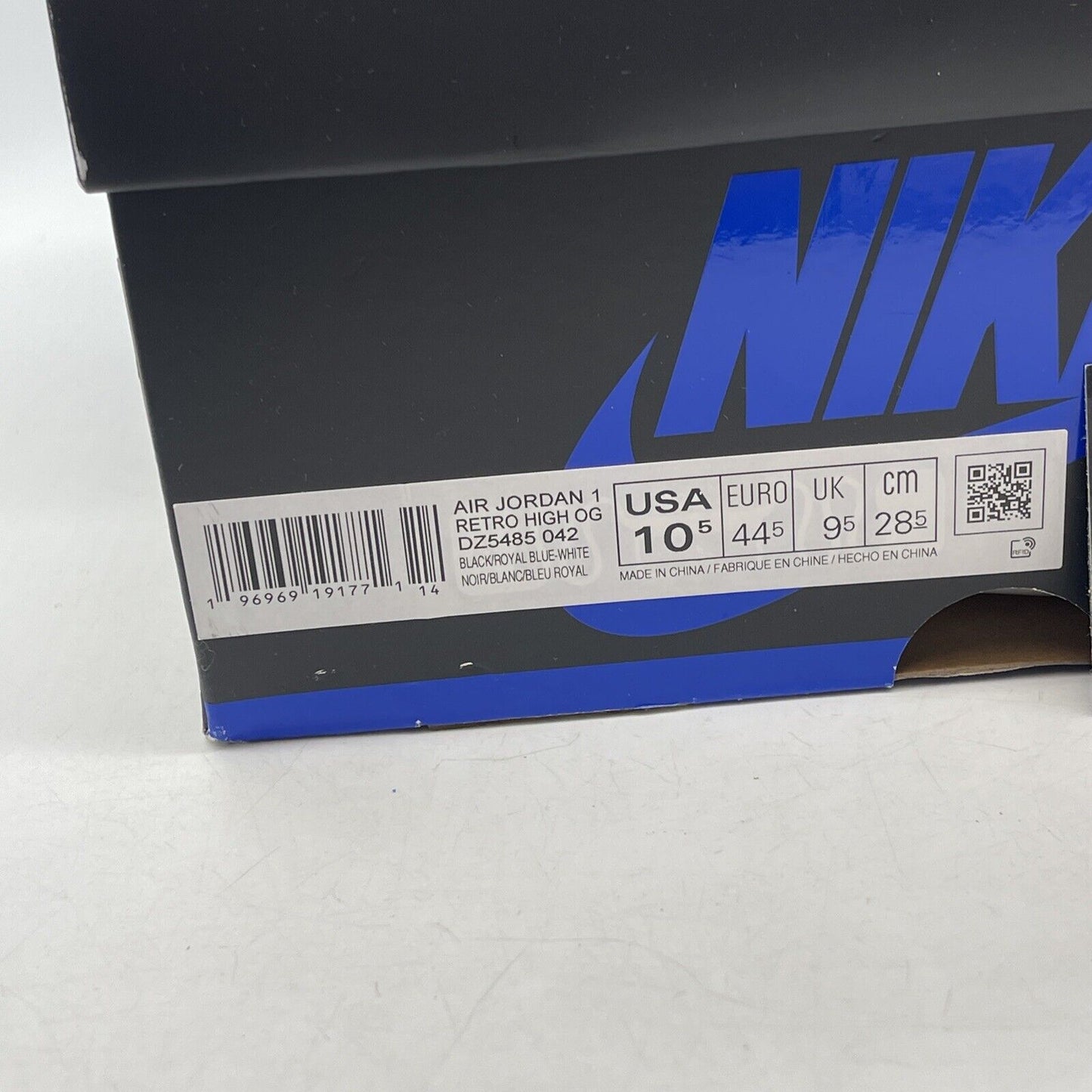Size 10.5 - Jordan 1 Retro OG High Royal Reimagined Blue Black Suede DZ5485-042