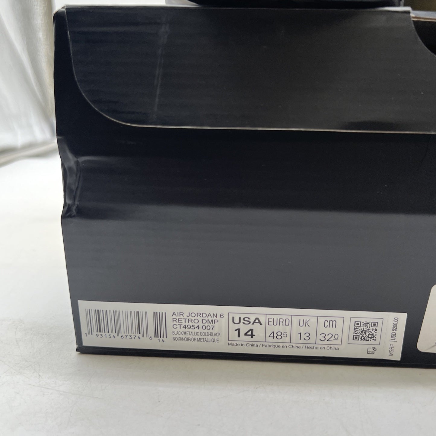 Size 14 - Air Jordan 6 Retro Defining Moments 2020 (CT4954-007)