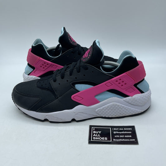 Size 12 - Nike Air Huarache Run South Beach Black Blue Pink Suede (BV2528-001)