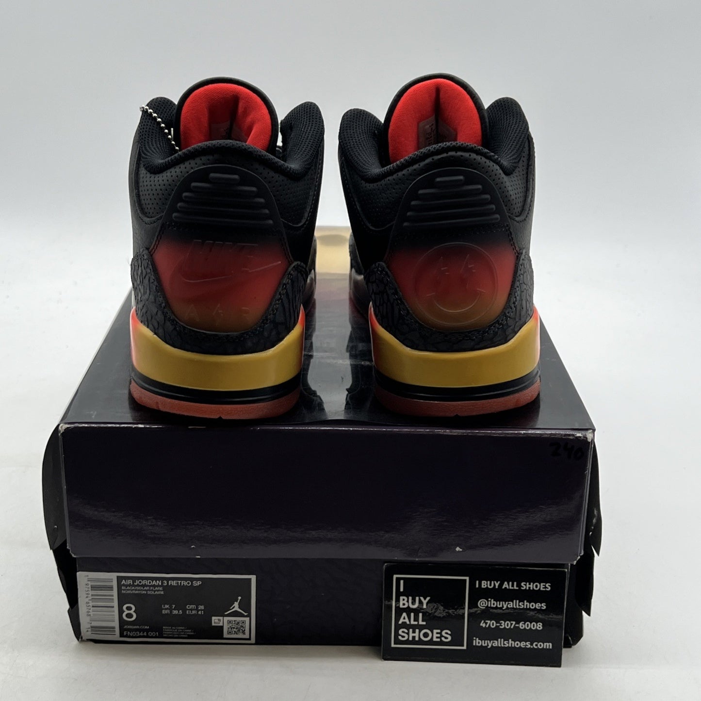 Size 8 - J. Balvin x Air Jordan 3 Retro Rio (FN0344-001)
