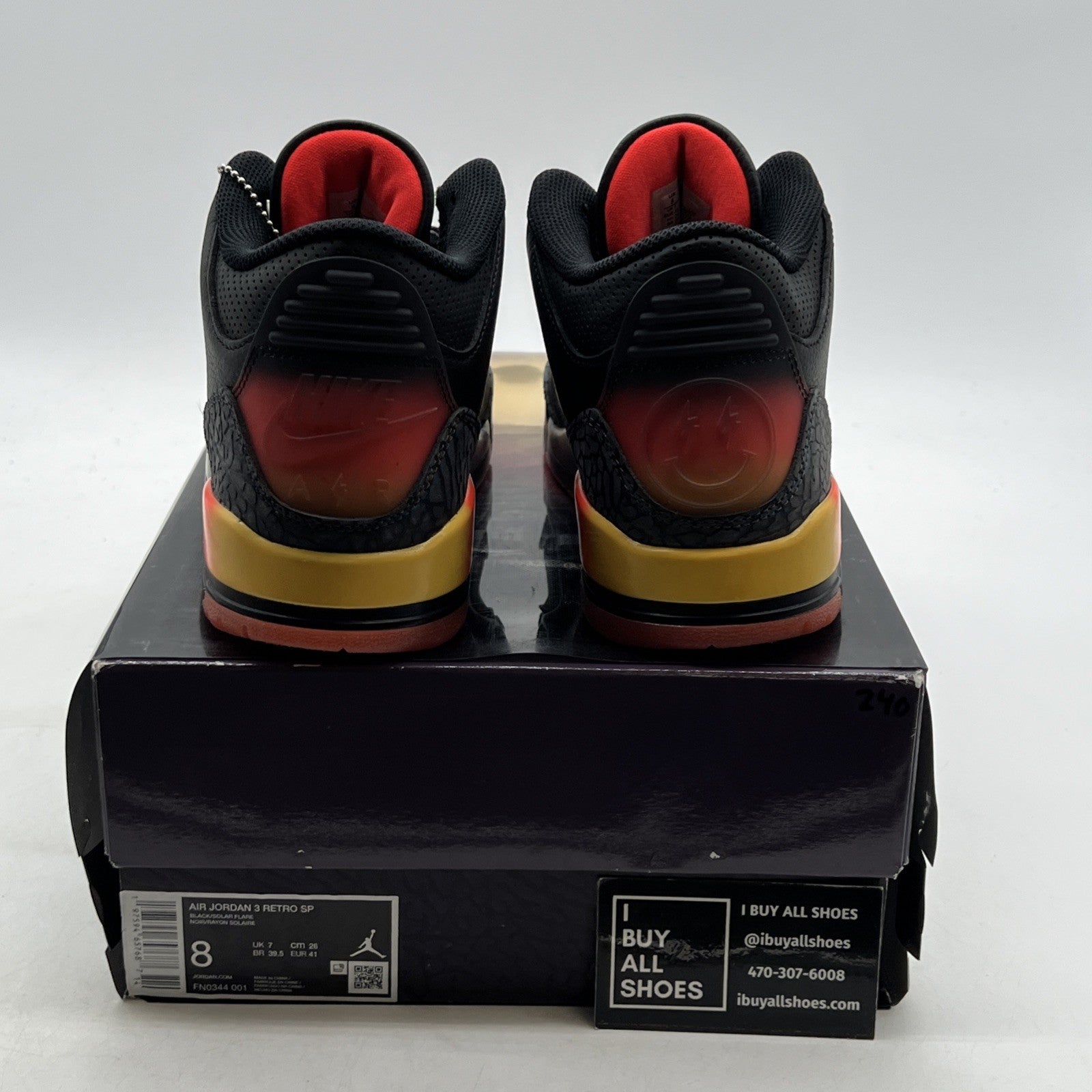 Size 8 - J. Balvin x Air Jordan 3 Retro Rio (FN0344-001)