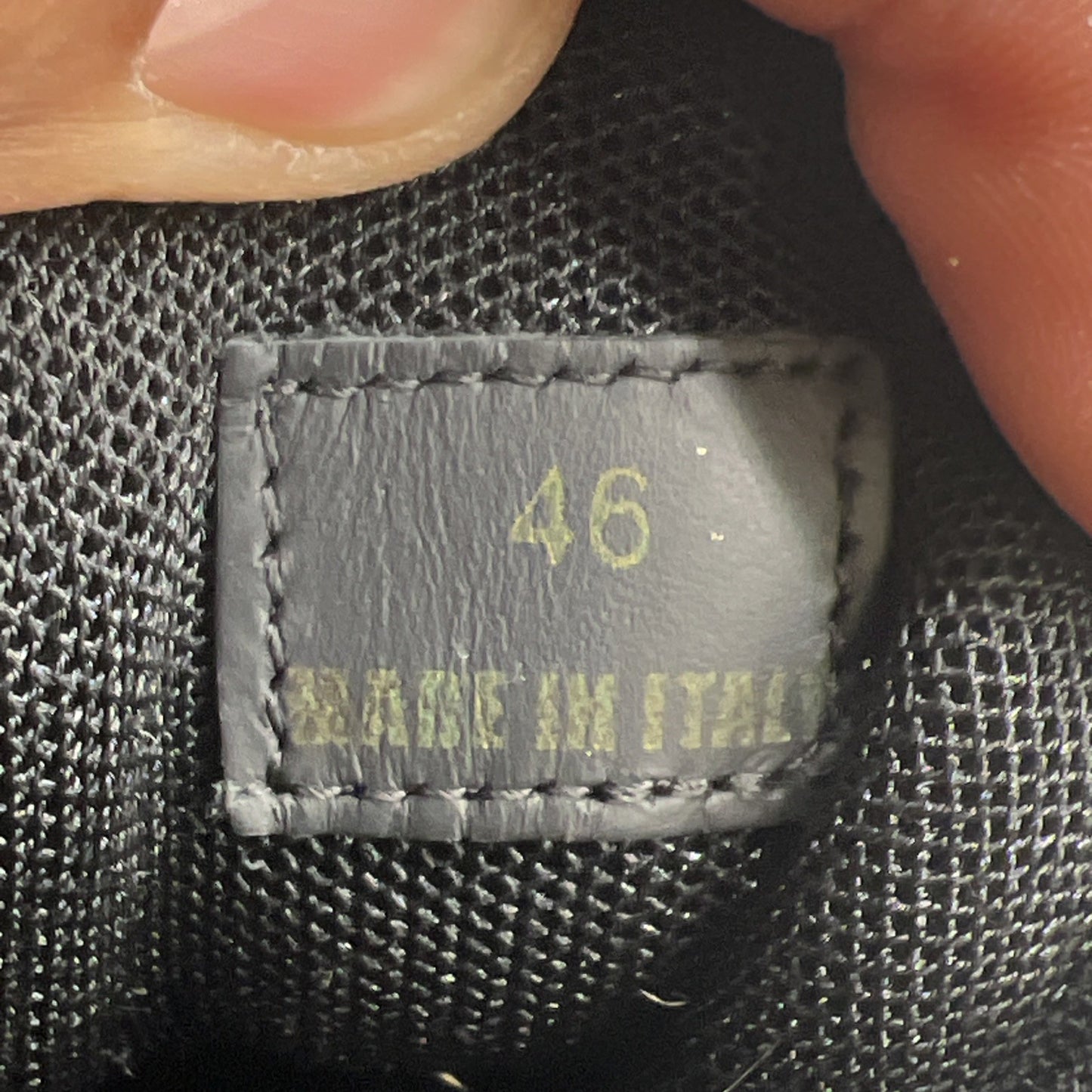 Size 46 - Versace Chain Reaction Black Burgundi Fashion Designer Sneaker