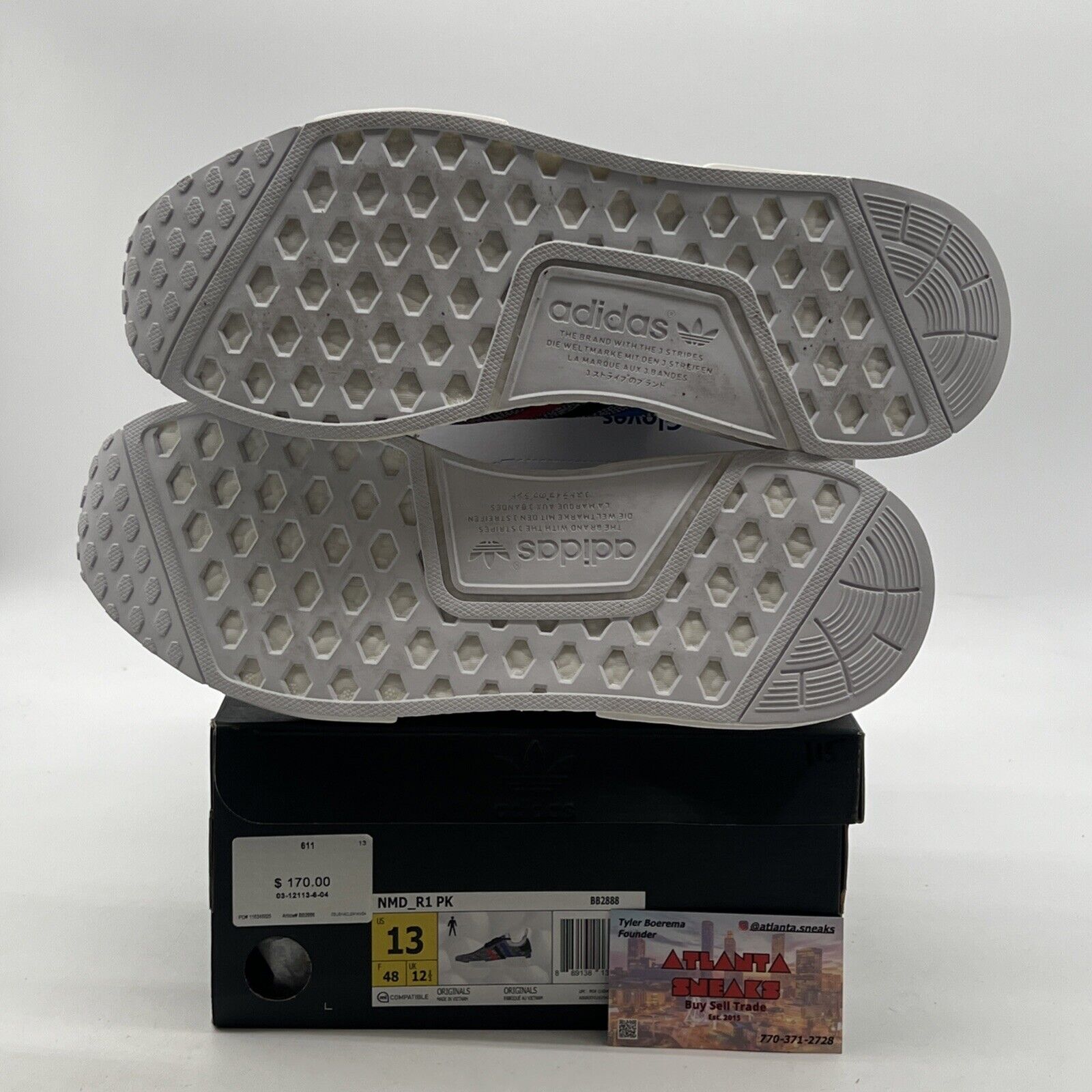 Size 13 - adidas NMD_R1 Primeknit Tri Color (BB2888)