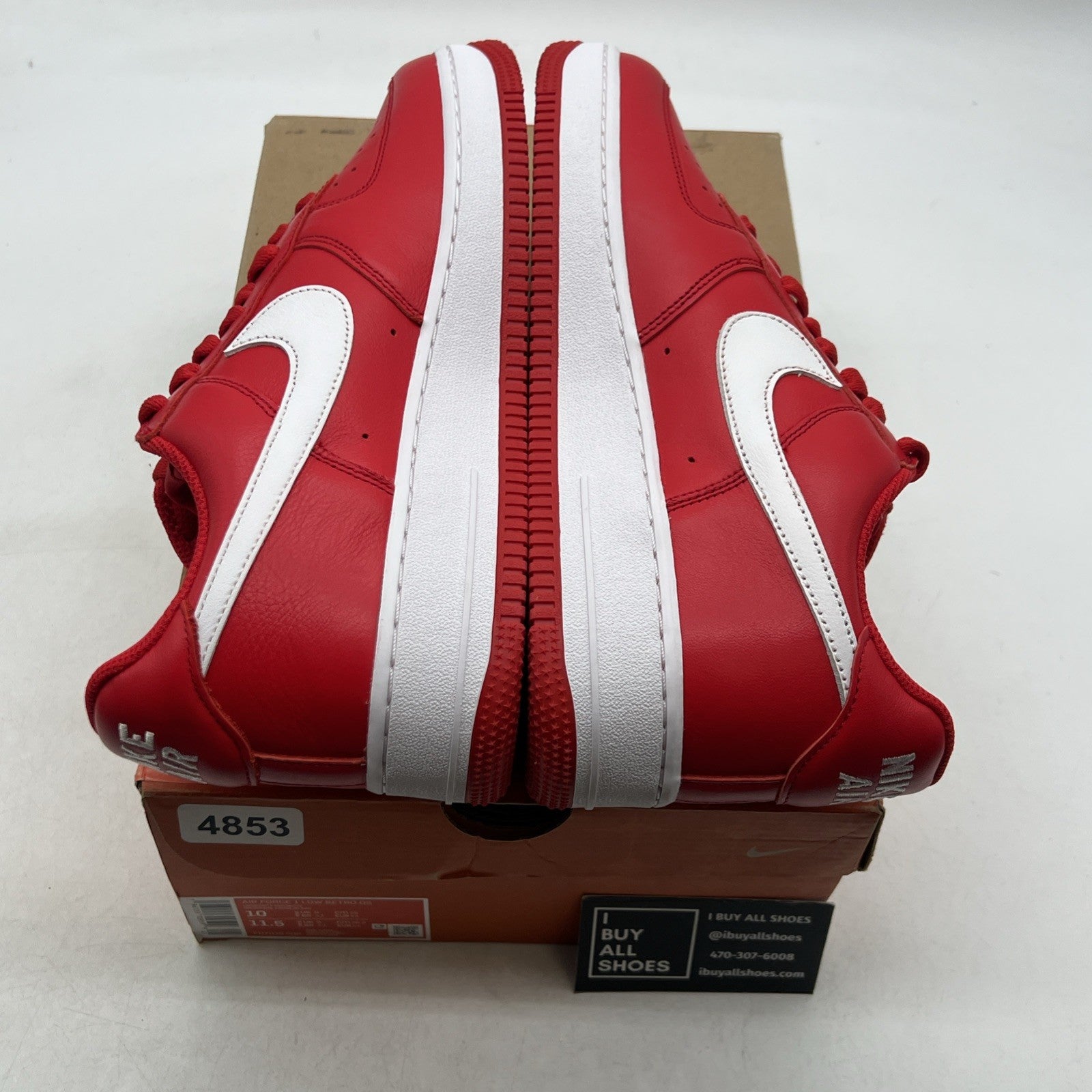 Size 10 - Nike Air Force 1 Low Color of the Month - University Red (FD7039-600)