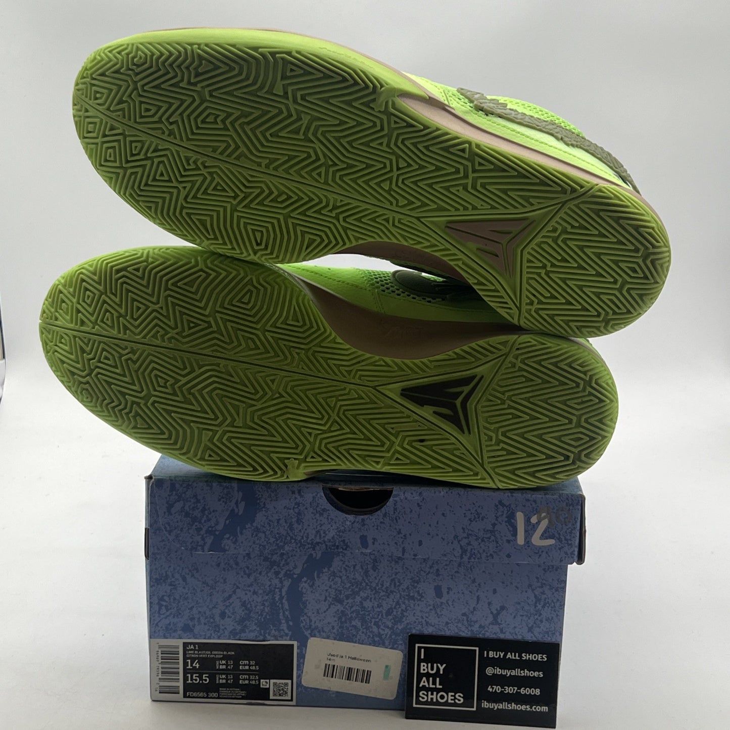 Size 14 - Nike Ja 1 NRG Halloween - Zombie (FD6565-300)