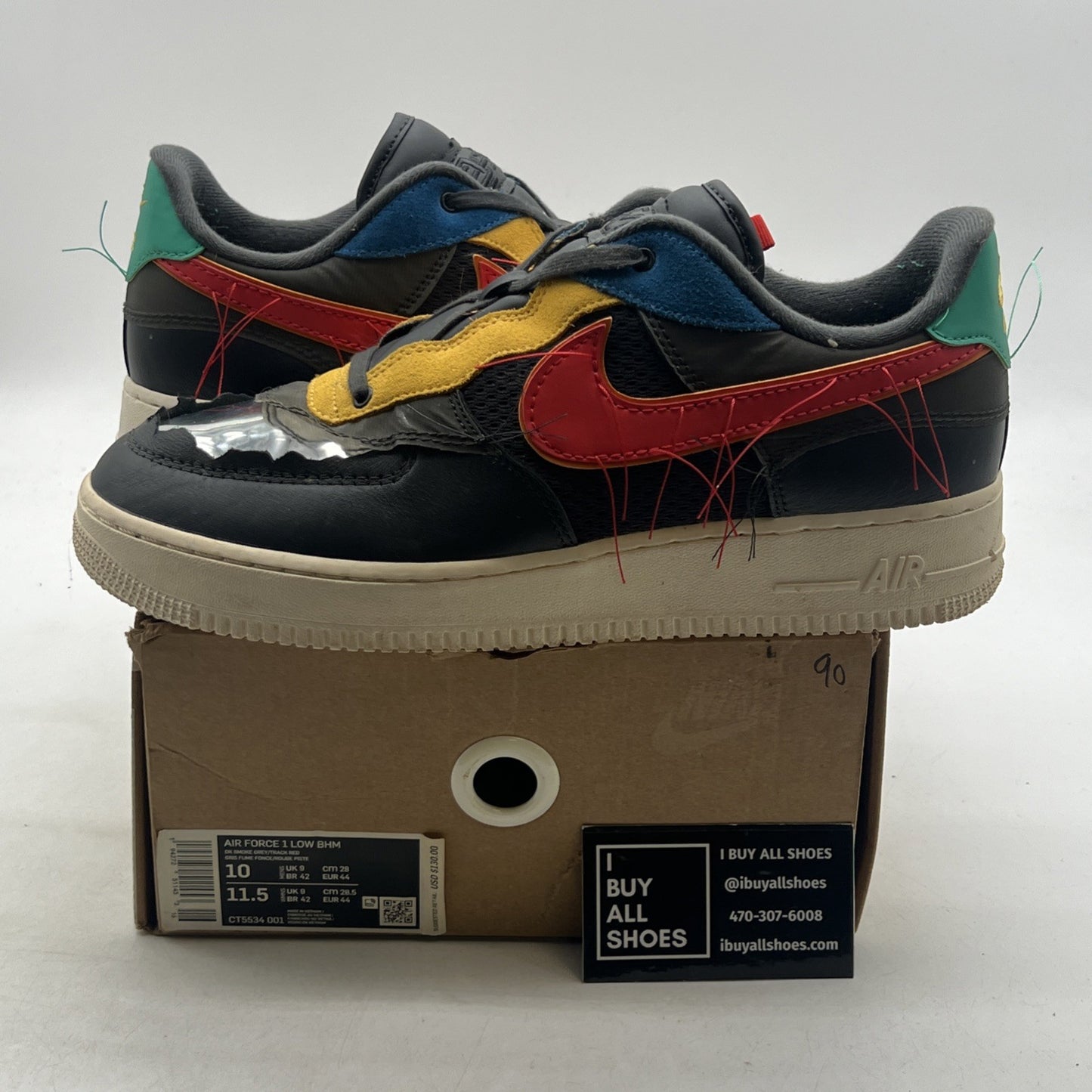 Size 10 - Nike Air Force 1 Low Black History Month (CT5534-001)