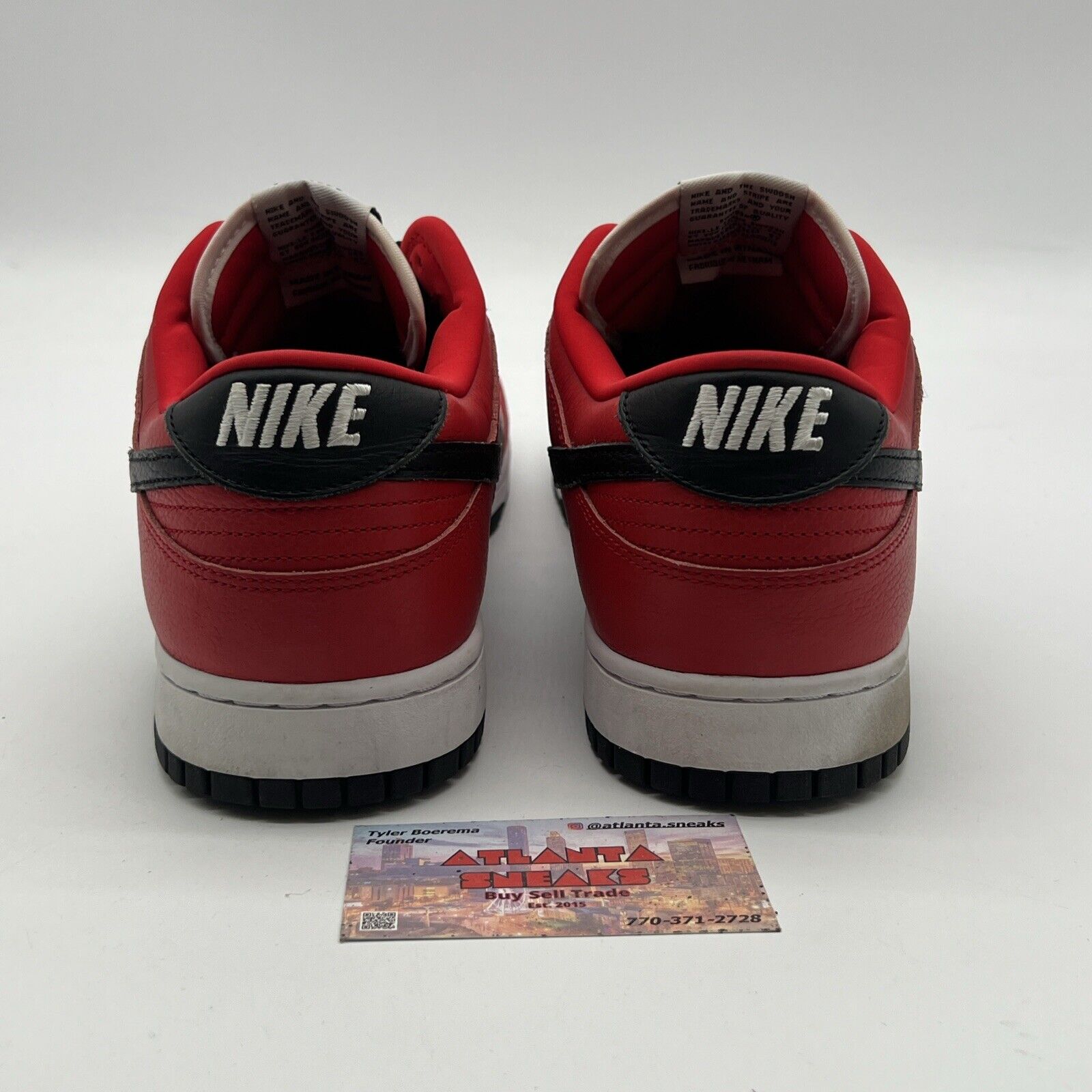 Size 13 - Nike ID Dunk Low Chicago (AH7979-992) Red/Black/White