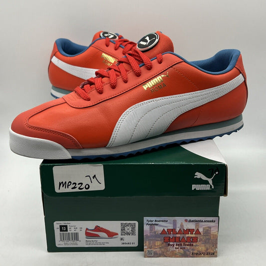 Size 13 - PUMA Roma Go For - Blue White Leather (385482-01)