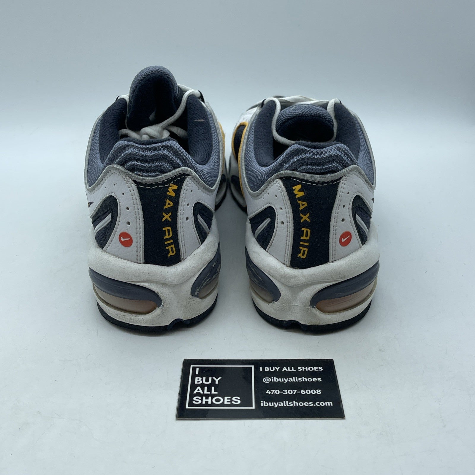 Size 10.5 - Nike Air Max Tailwind 4 Metro Grey Blue White Lather (AQ2567-001)
