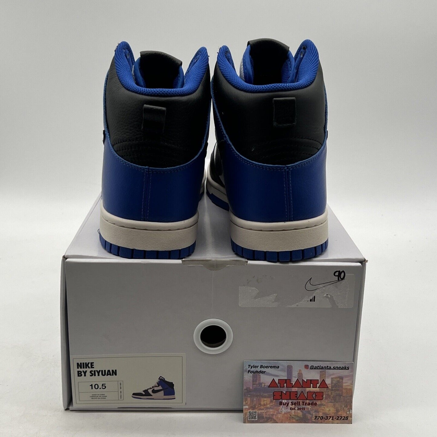 Size 10.5 - Nike Dunk High 'Travis Blue Black' Sneakers (FV5511-900)