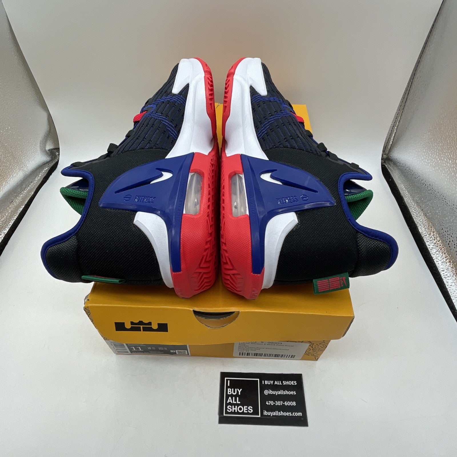 Size 11 - Nike LeBron Witness 6 Black Deep Royal Blue (CZ4052-005)