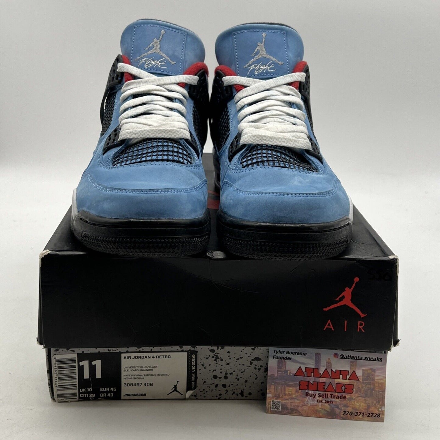 Size 11 - Air Jordan 4 Retro x Travis Scott Mid Cactus Jack (308497-406)