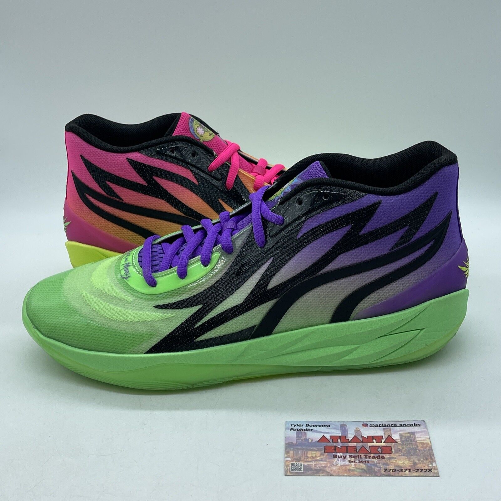 Size 12 - PUMA Rick and Morty x MB.02 Adventures Green Purple (377411-02)