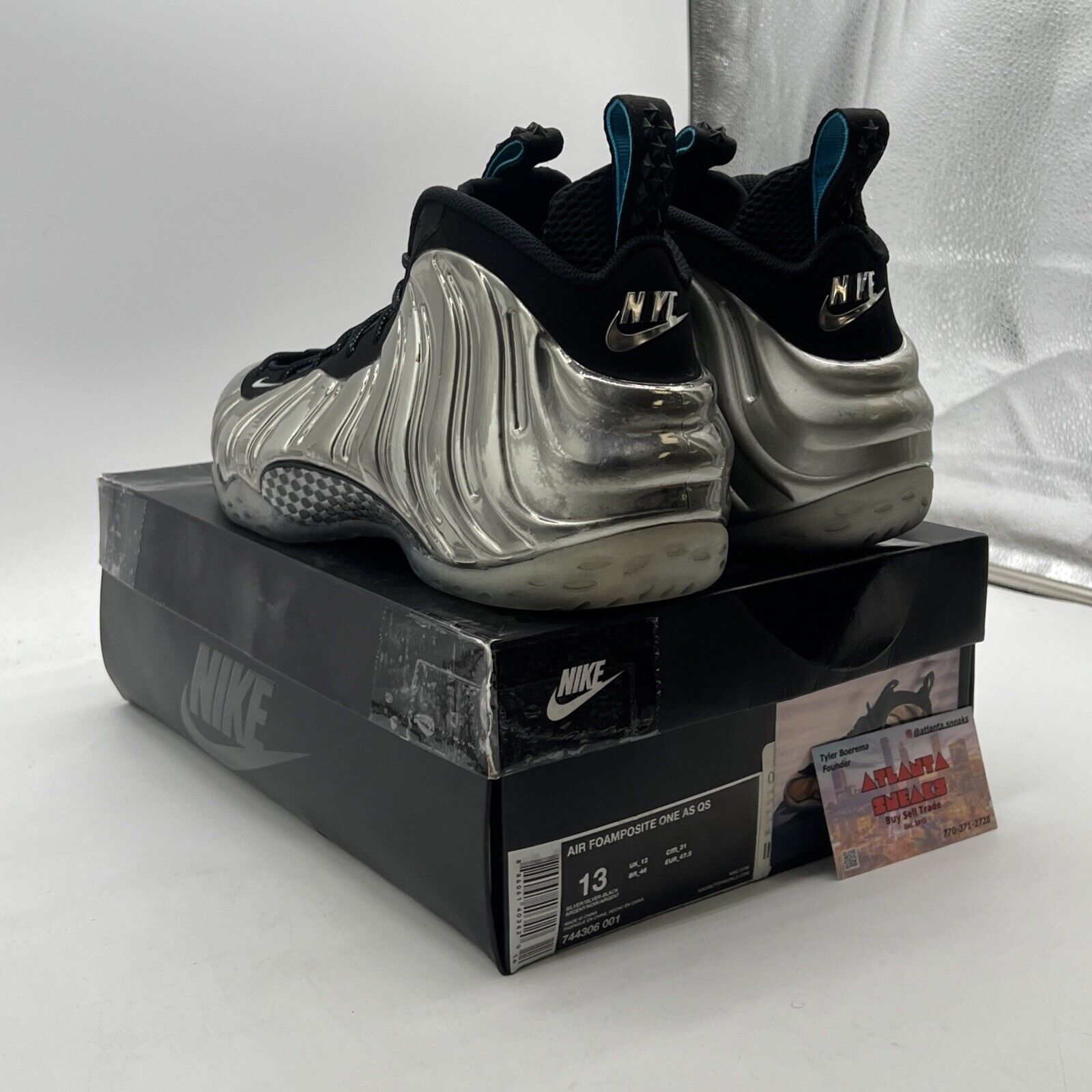 Size 13 - Nike Air Foamposite One QS All-Star - Chromeposite (744306-001)