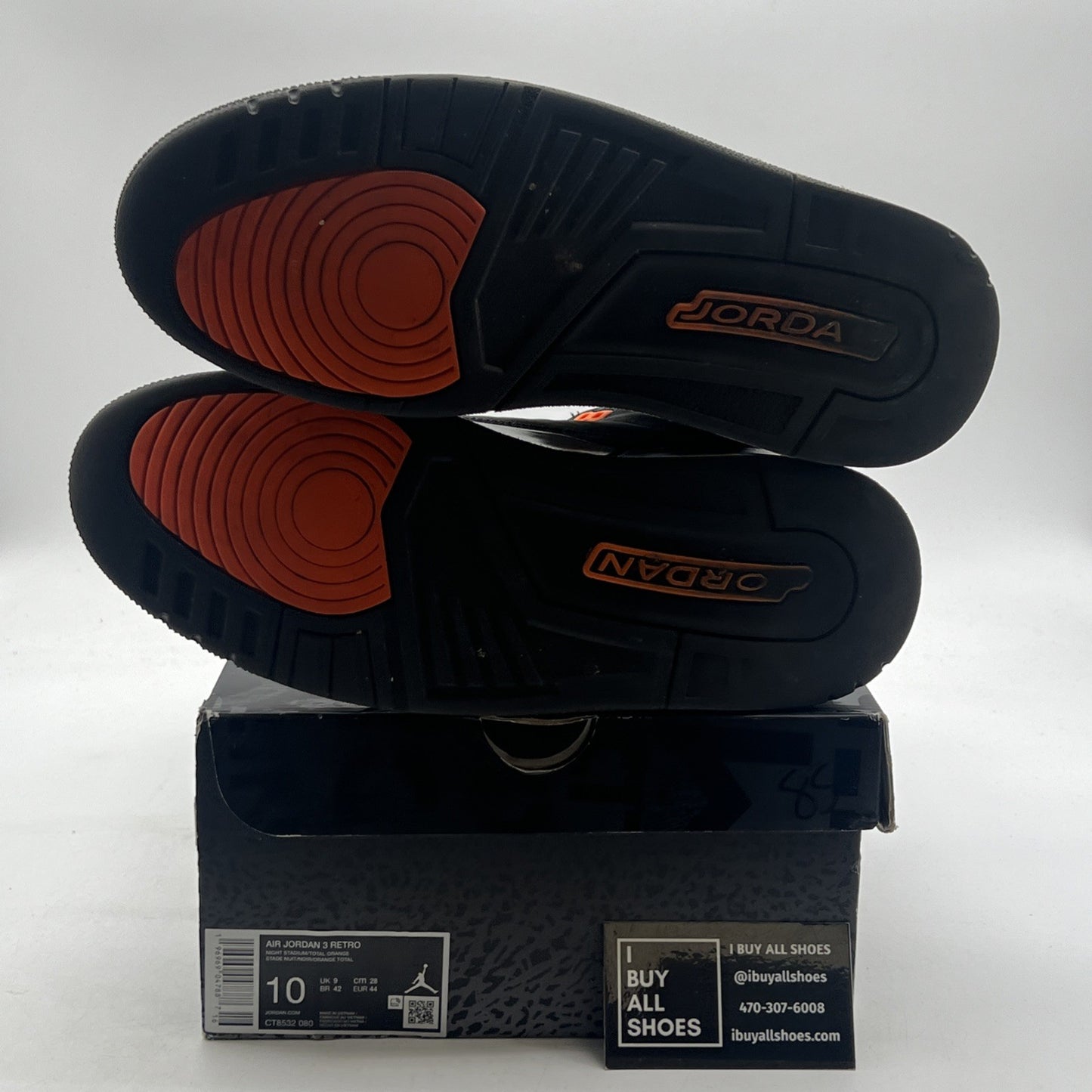 Size 10 - Air Jordan 3 Retro 2023 Mid Fear (CT8532-080)
