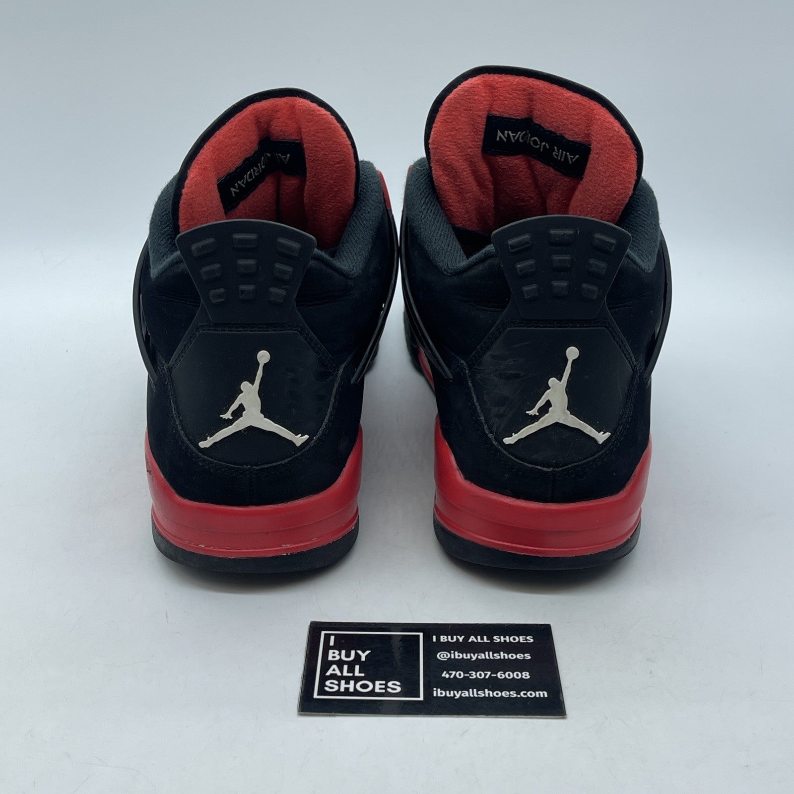 Size 10.5 - Jordan 4 Retro Mid Red Thunder Black Suede (CT8527-016)