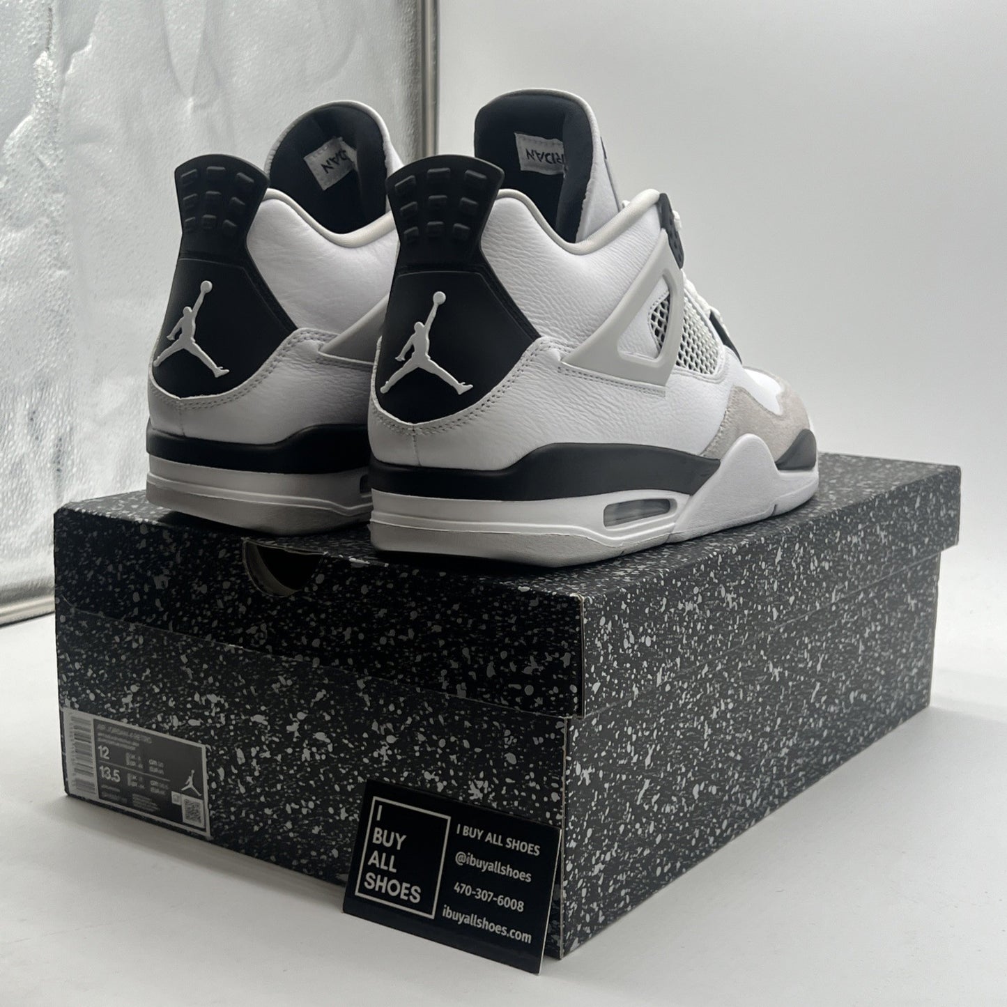 Size 12 - Air Jordan 4 Retro Mid Military Black (DH6927-111)
