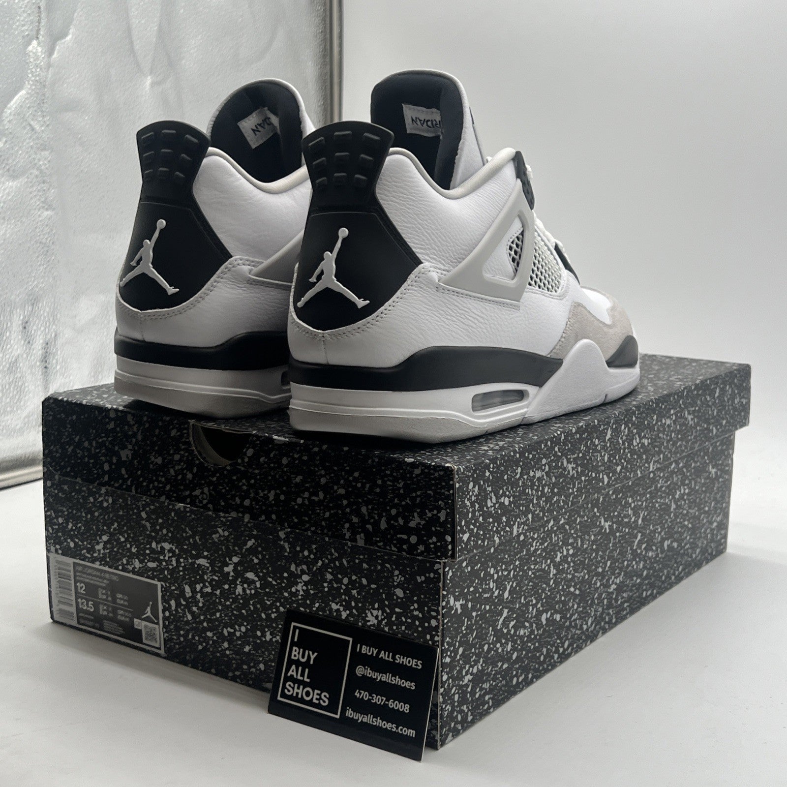 Size 12 - Air Jordan 4 Retro Mid Military Black (DH6927-111)