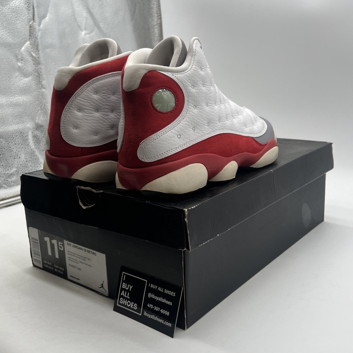 Size 11.5 - Air Jordan 13 Retro 2014 Grey Toe (414571-126)