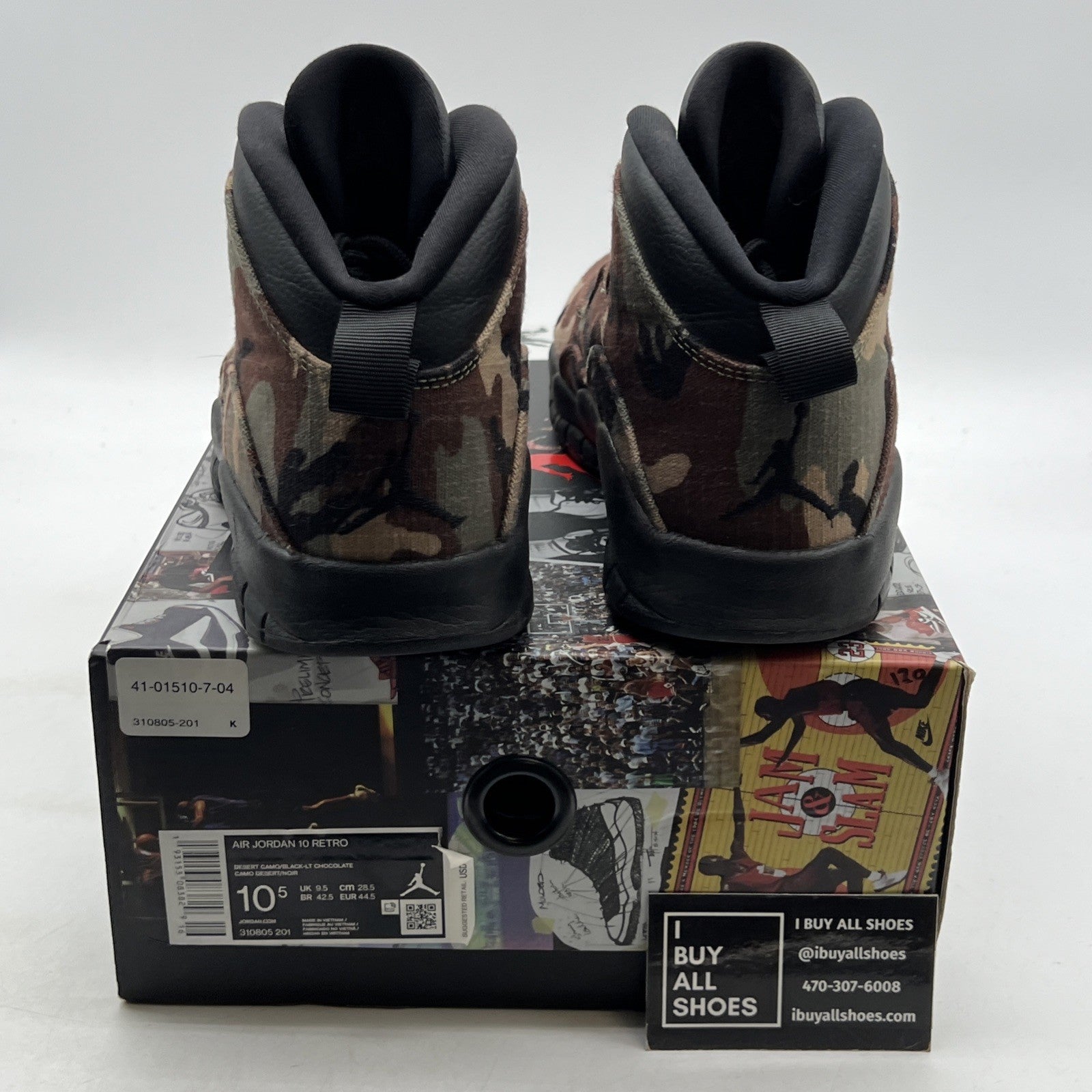 Size 10.5 - Air Jordan 10 Retro Woodland Camo (310805-201)