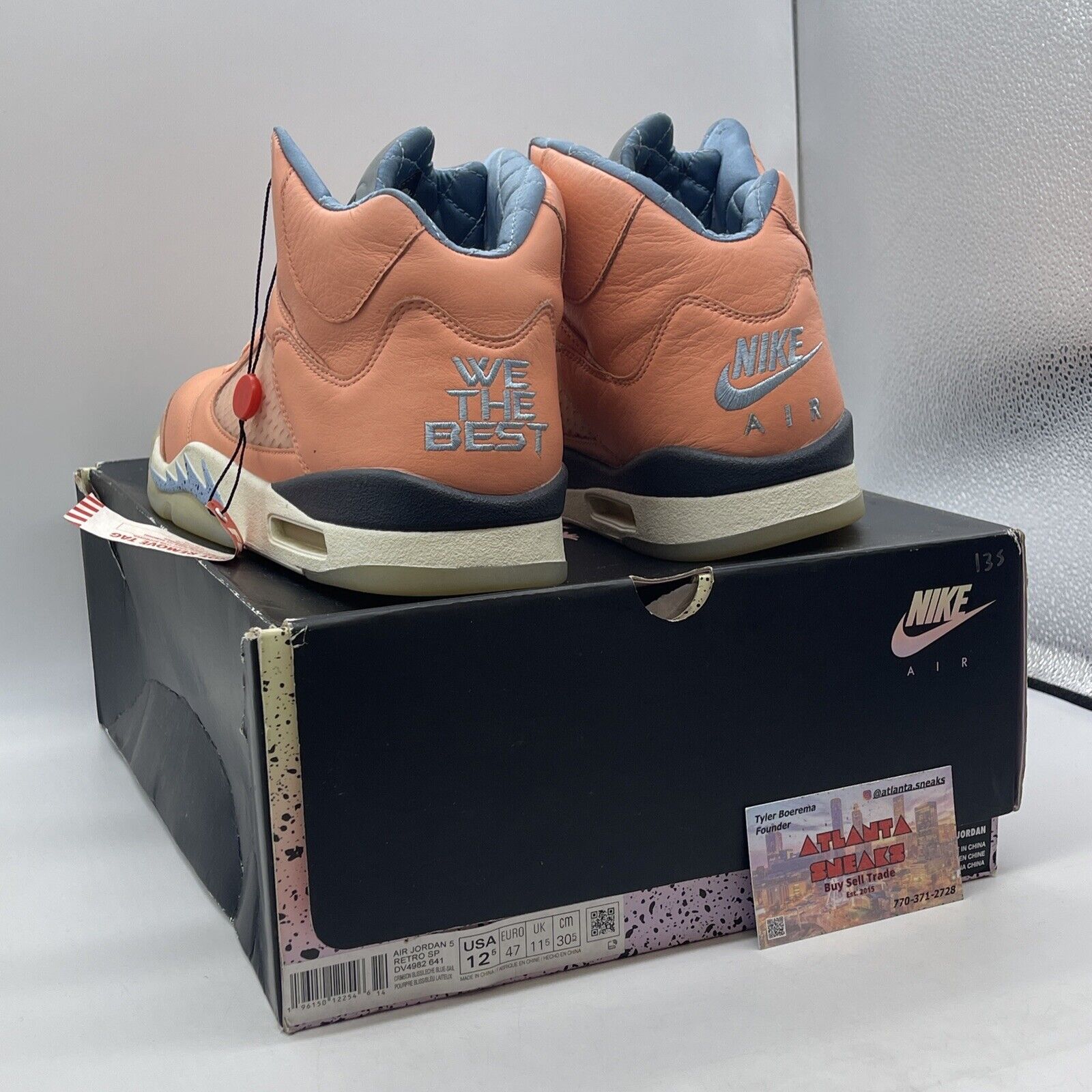 Size 12.5 - Jordan 5 Retro x DJ Khaled Mid We The Best - Crimson Bliss Leather