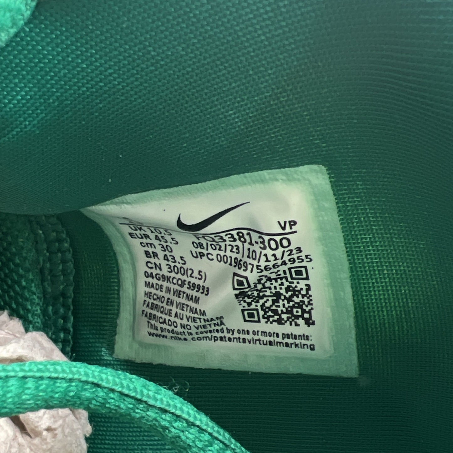 Size 13 - Nike Sabrina 1 Oregon Ducks W (FQ3381-300)