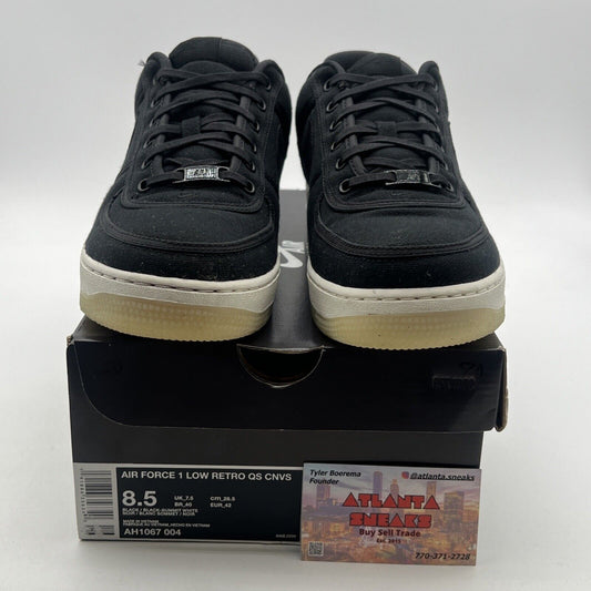 Size 8.5 - Nike Air Force 1 Retro QS Low Black (AH1067-004)