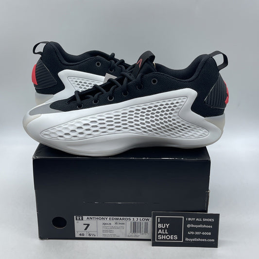 Size 7 - Adidas AE 1 Anthony Edwards LOW White Black Stormtrooper (JQ6140)