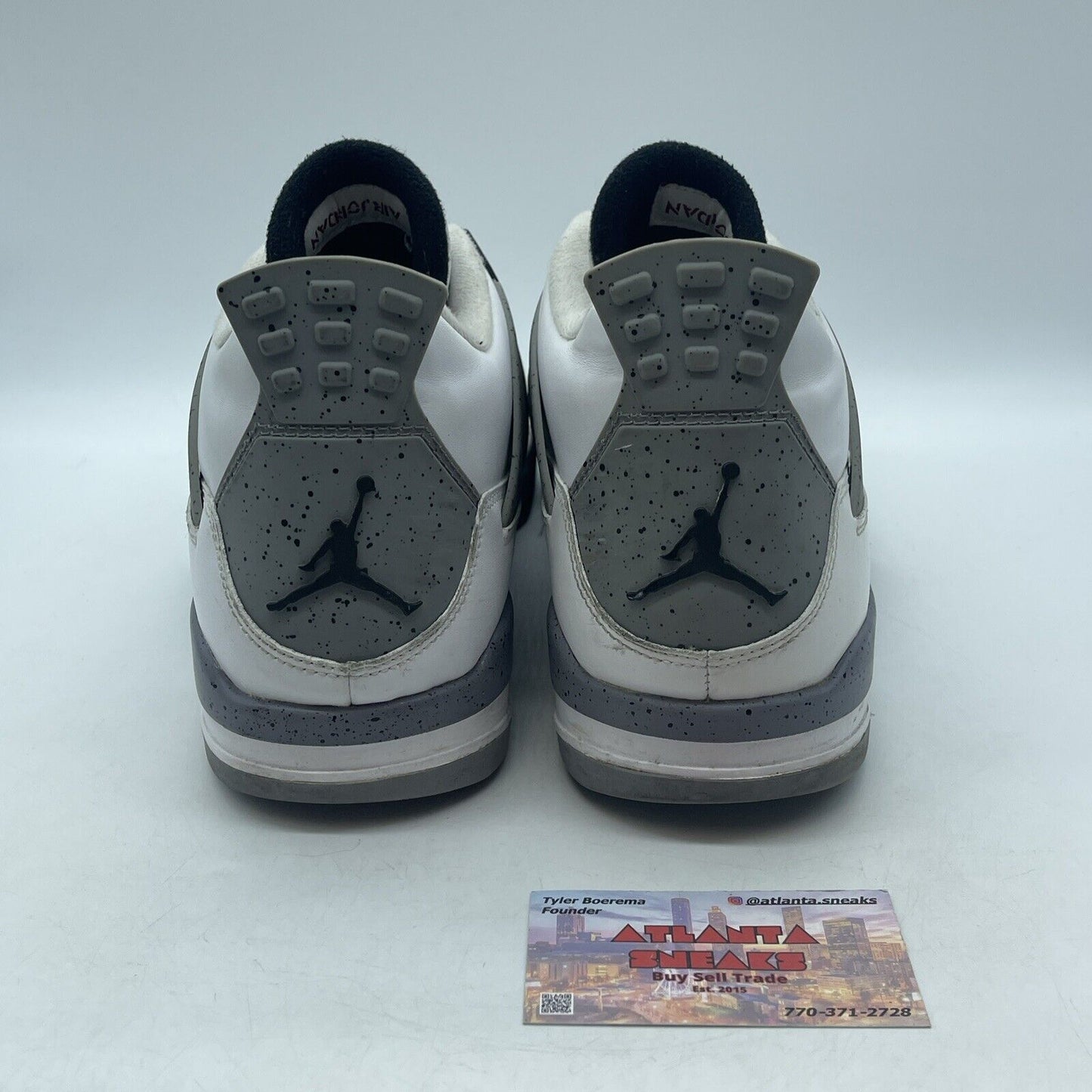 Size 14 - Jordan 4 Retro Cement 2012 Red White Gray Black (308497-103)