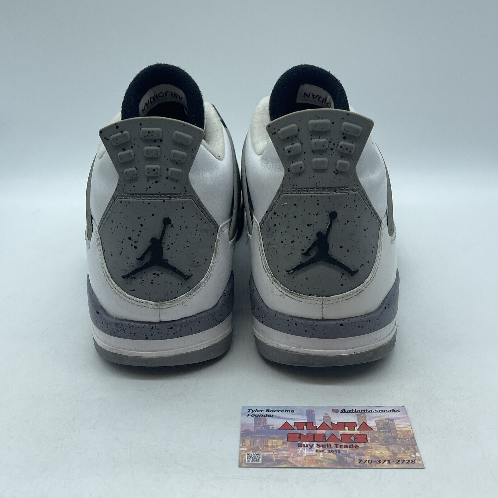 Size 14 - Jordan 4 Retro Cement 2012 Red White Gray Black (308497-103)