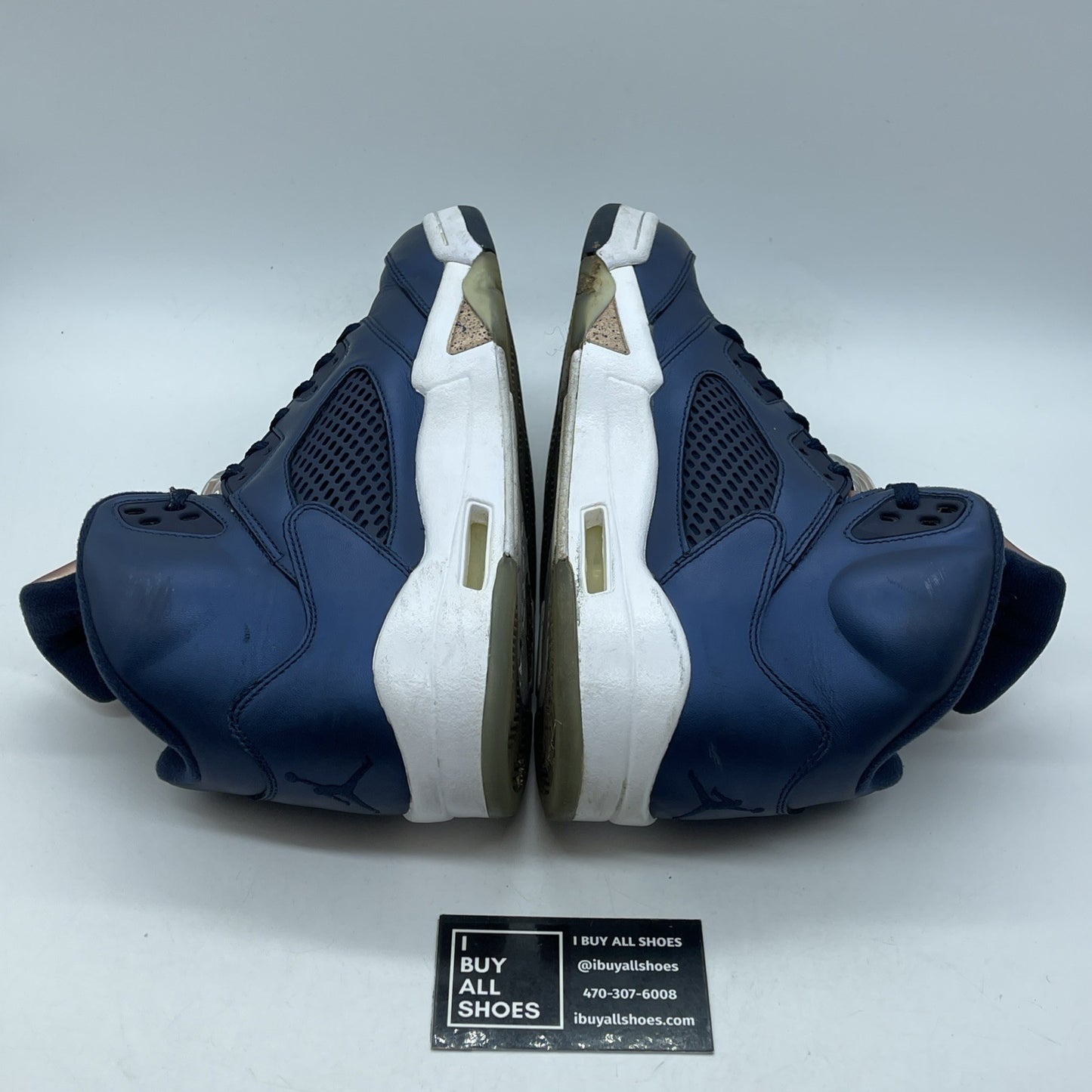 Size 9 - Air Jordan 5 Retro Bronze Blue White Leather (136027-416)