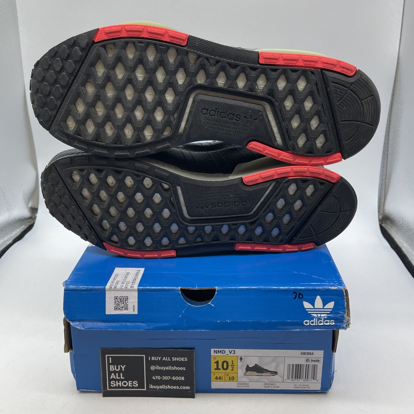 Size 10.5 - Adidas NMD_V3 Black Signal Green (GW3064)