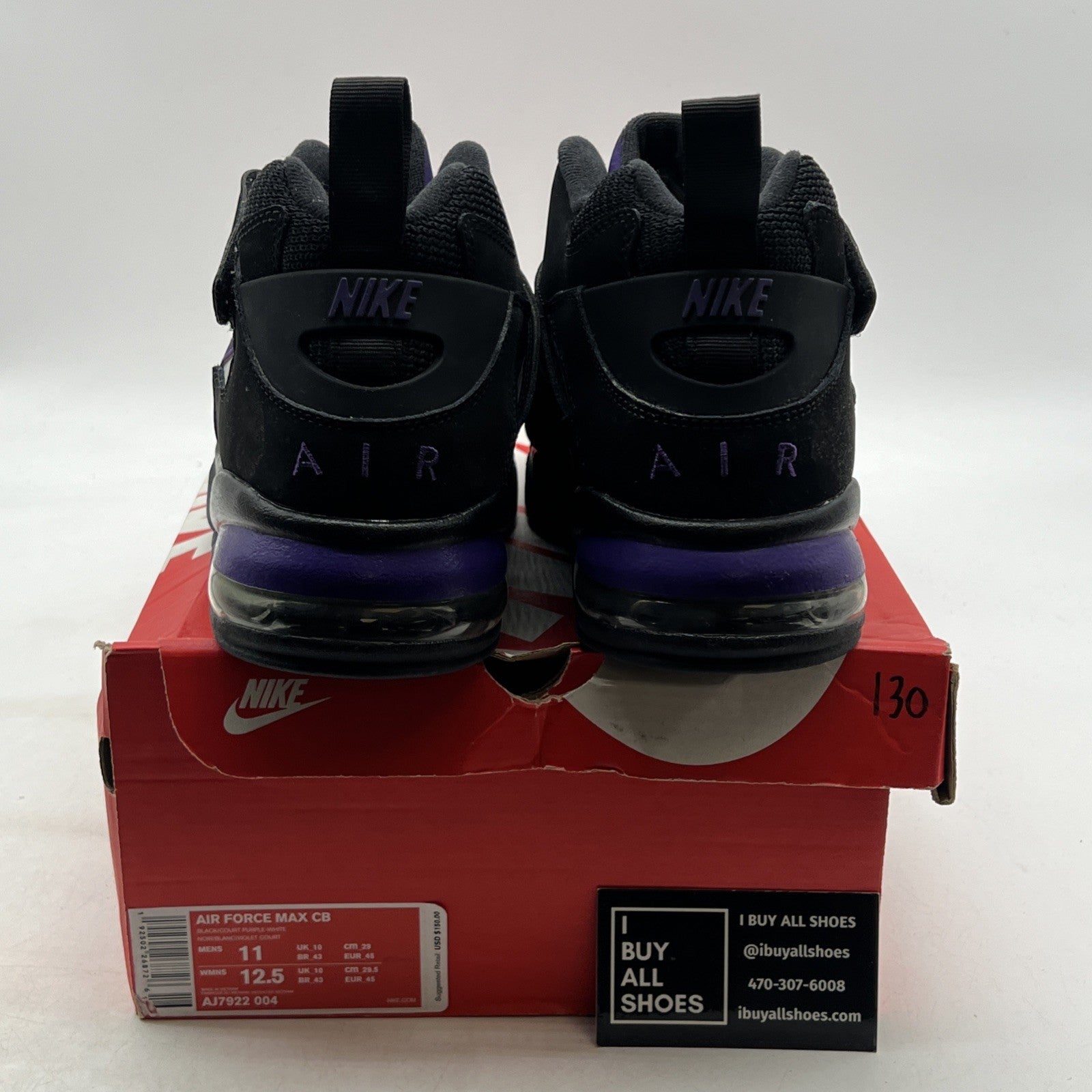 Size 11 - Nike Air Force Max CB OG Purple (AJ7922-004)