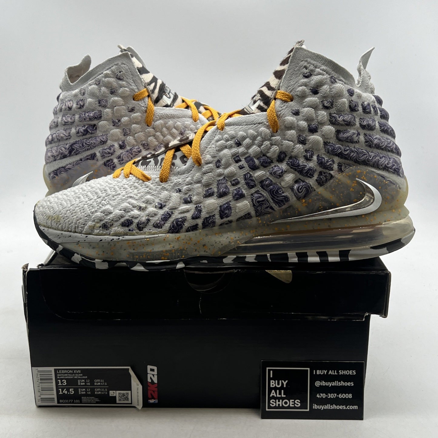 Size 13 -Nike NBA 2K20 x LeBron 17 Gamer Exclusive Bron 2K Playoffs (BQ3177-101)