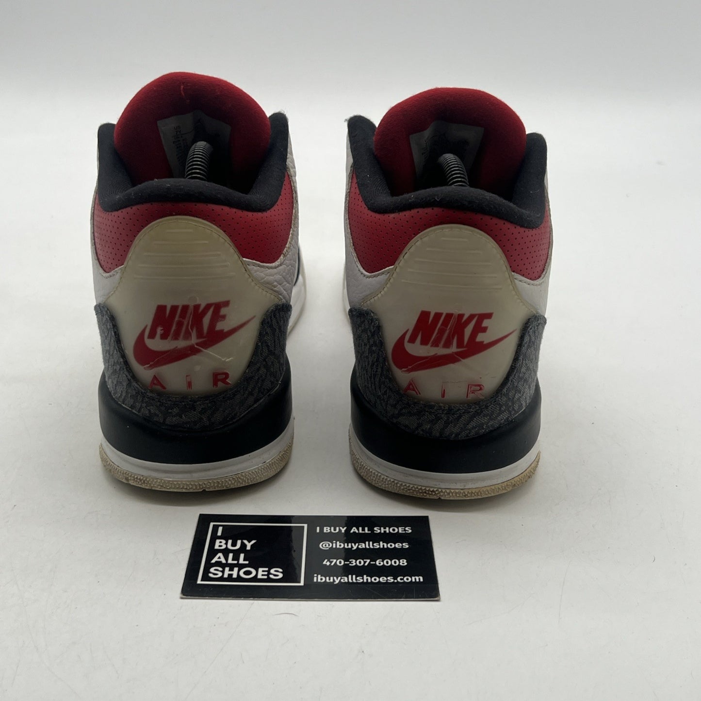 Size 7Y - Air Jordan 3 Retro Denim SE Fire Red 2020  (CZ6634-100)