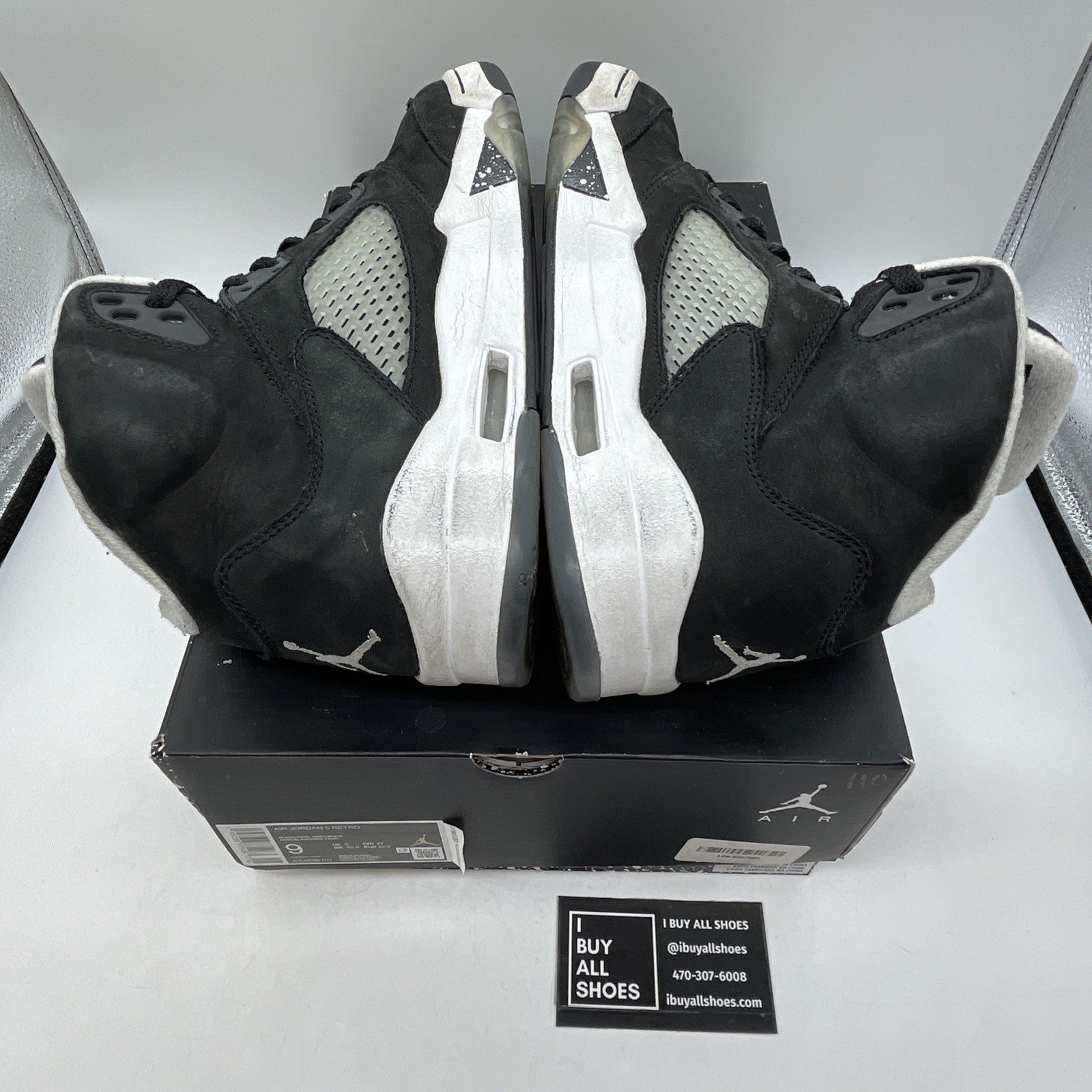 Size 9 - Jordan 5 Retro Mid Oreo Black White Suede (CT4838-011)
