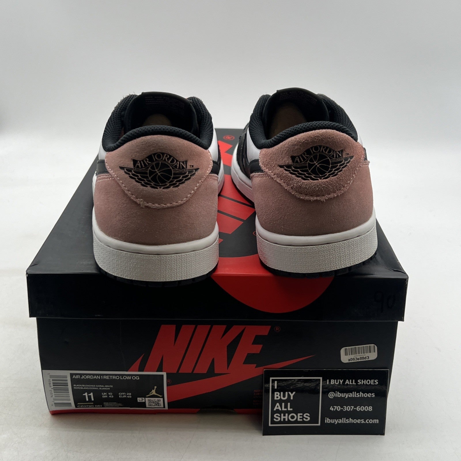 Size 11 - Air Jordan 1 Low OG Bleached Coral (CZ0790-061)