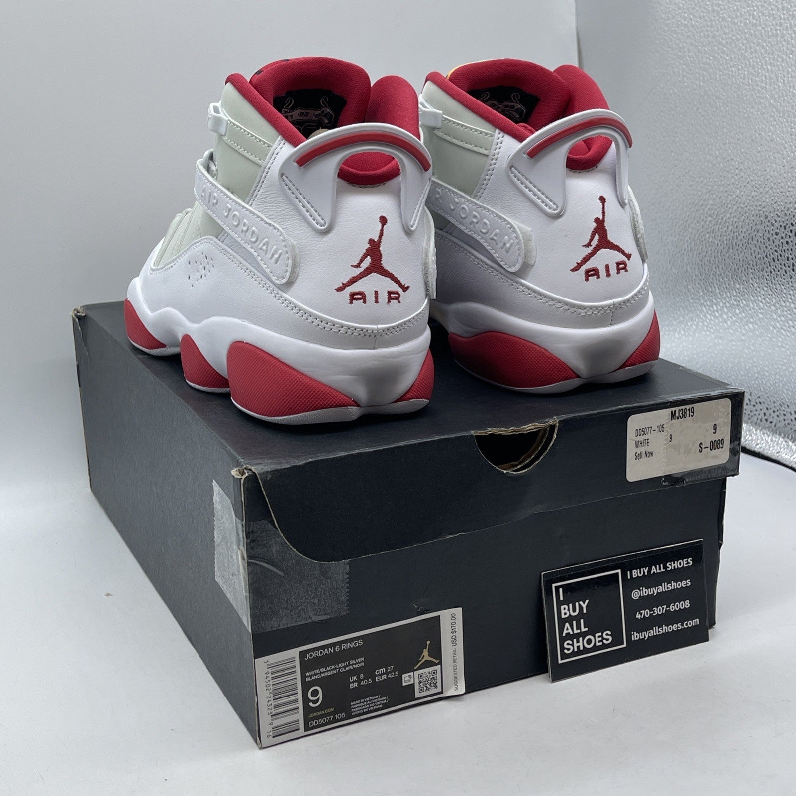 Size 9 - Jordan 6 Rings Hare White Suede Leather (DD5077-105)