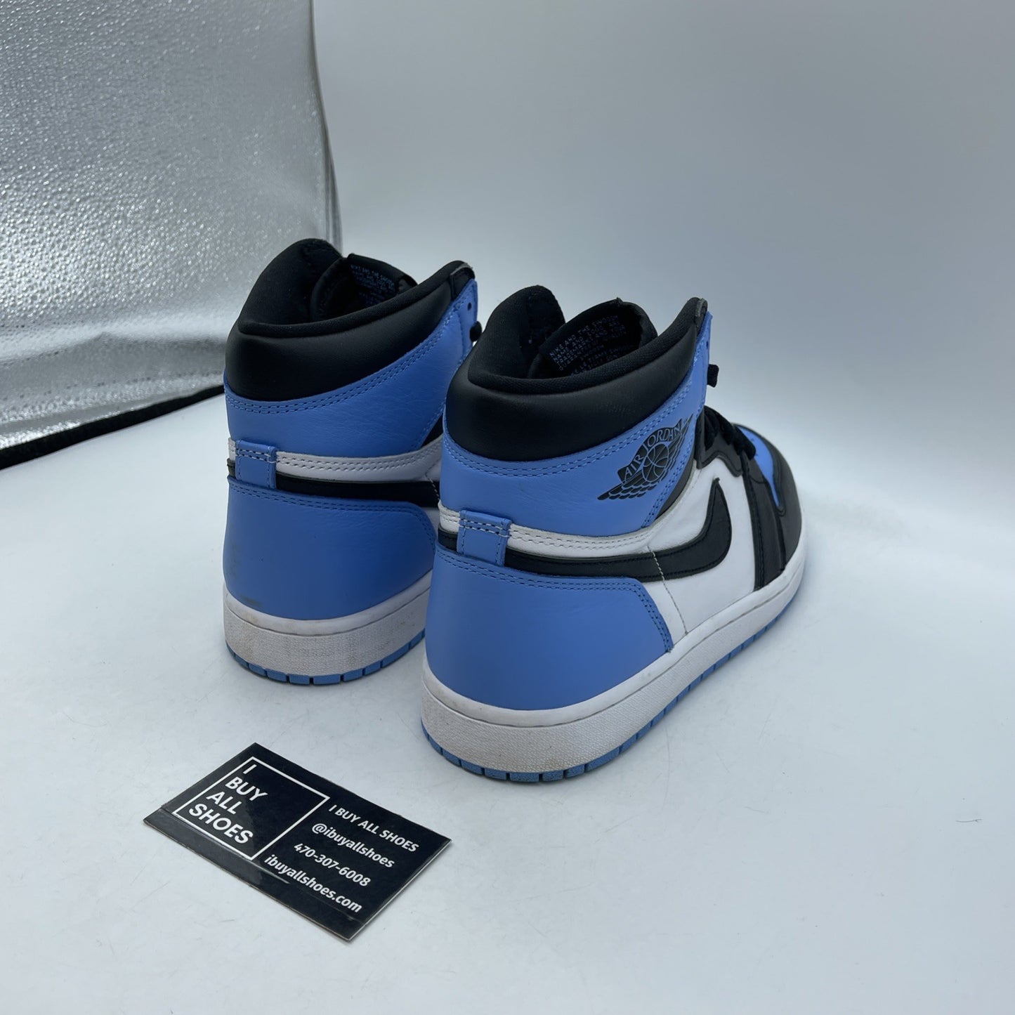 Size 9 - Jordan 1 Retro OG High UNC Toe Blue White Black Leather (DZ5485-400)