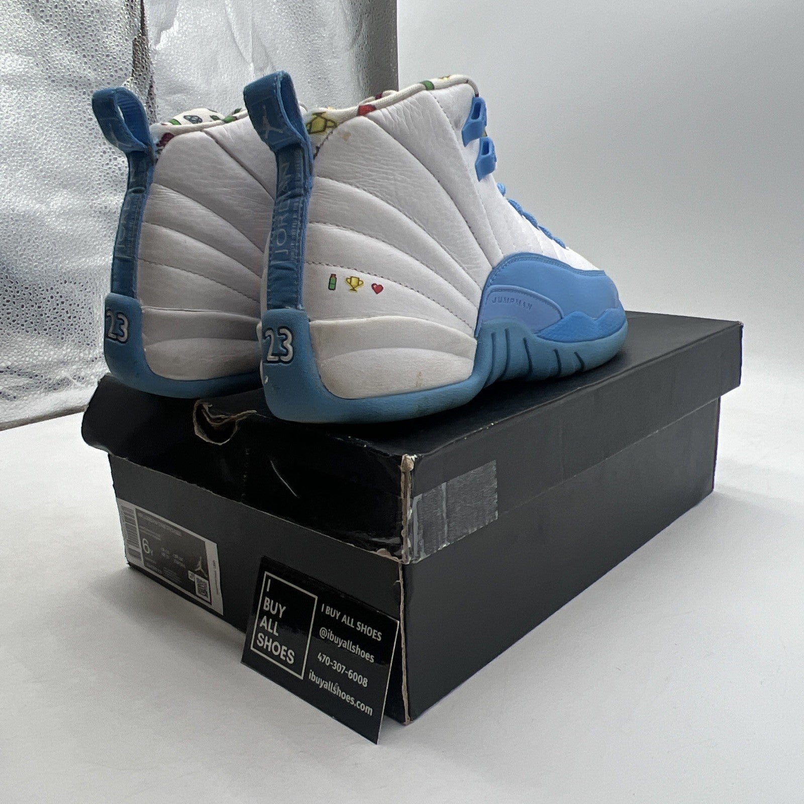 Size 6Y - Air Jordan 12 Retro Mid Emoji (DQ4365-114)