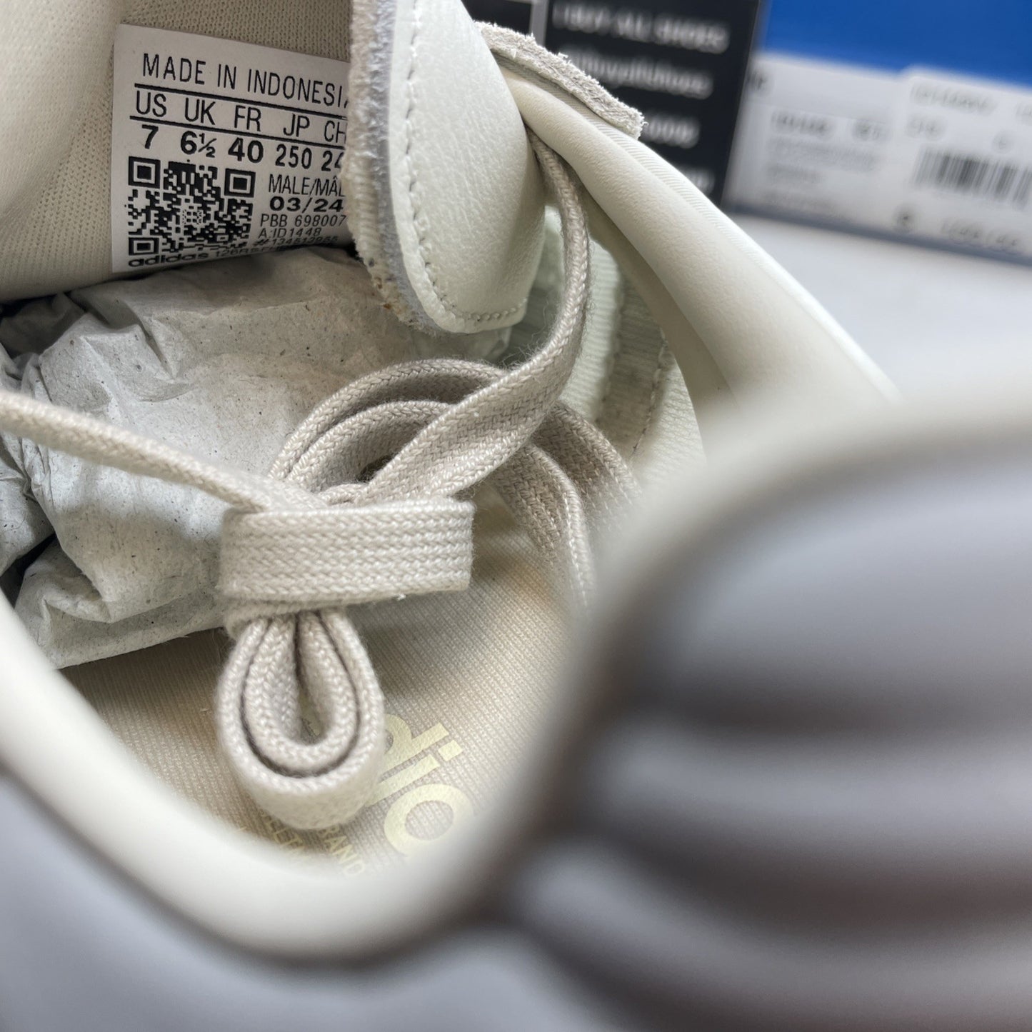 Size 7 - Adidas Samba OG Athletic Sneakers Off White Gray (ID1448)