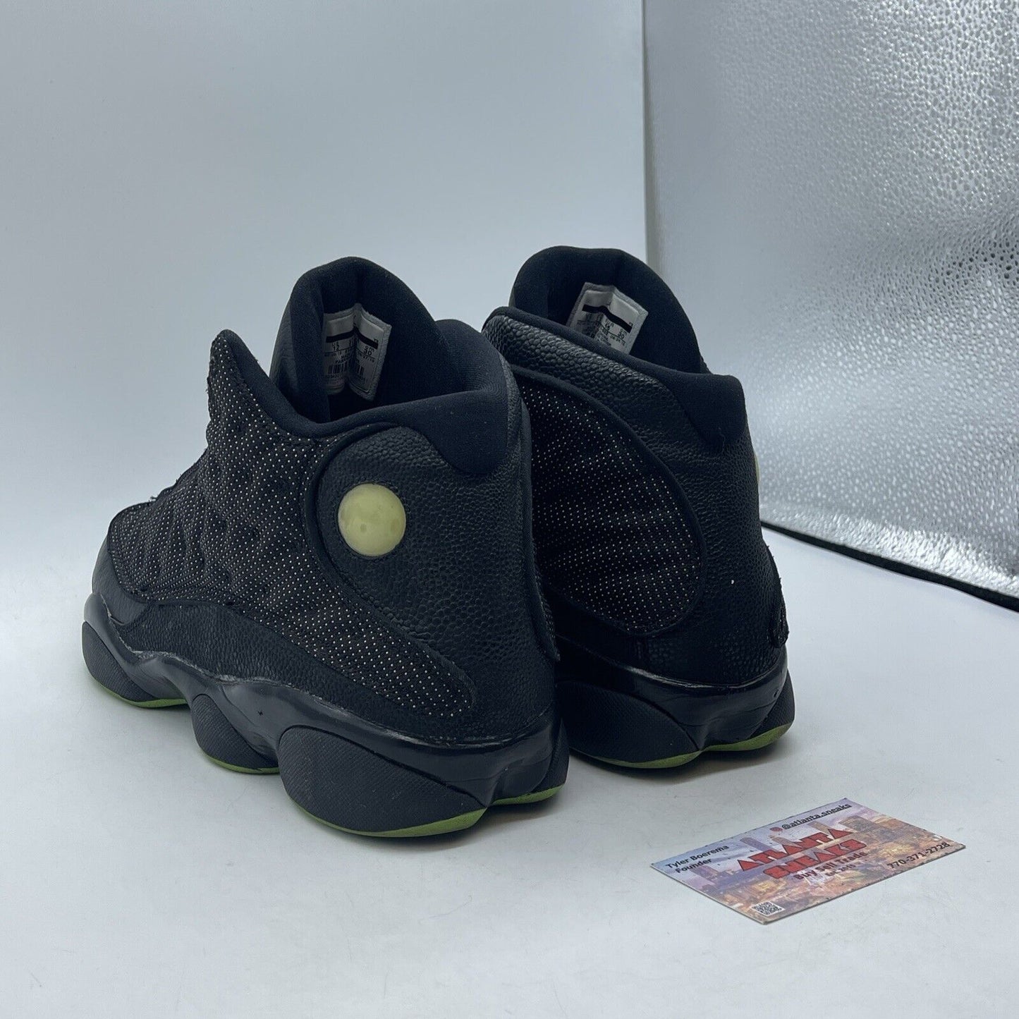 Size 12 - Air Jordan 13 Retro 2010 Altitude Black Leather Suede (414571-002)