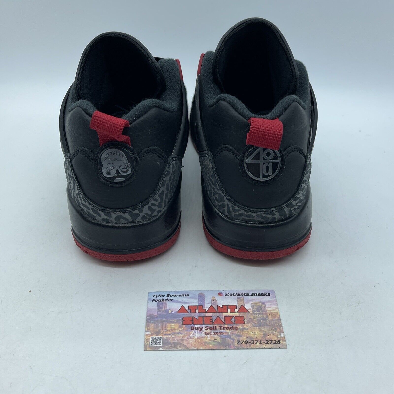 Size 10 - Nike Air Jordan Spizike 'Bred' Black Leather Grey Suede (FQ1759-006)