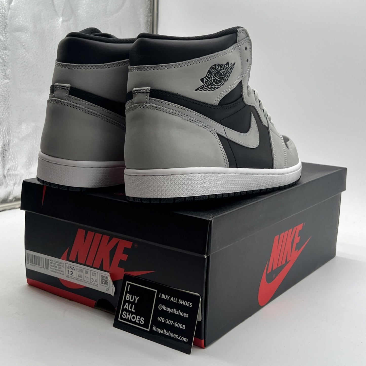 Size 12 - Air Jordan 1 Retro OG High Shadow 2.0 (555088-035)