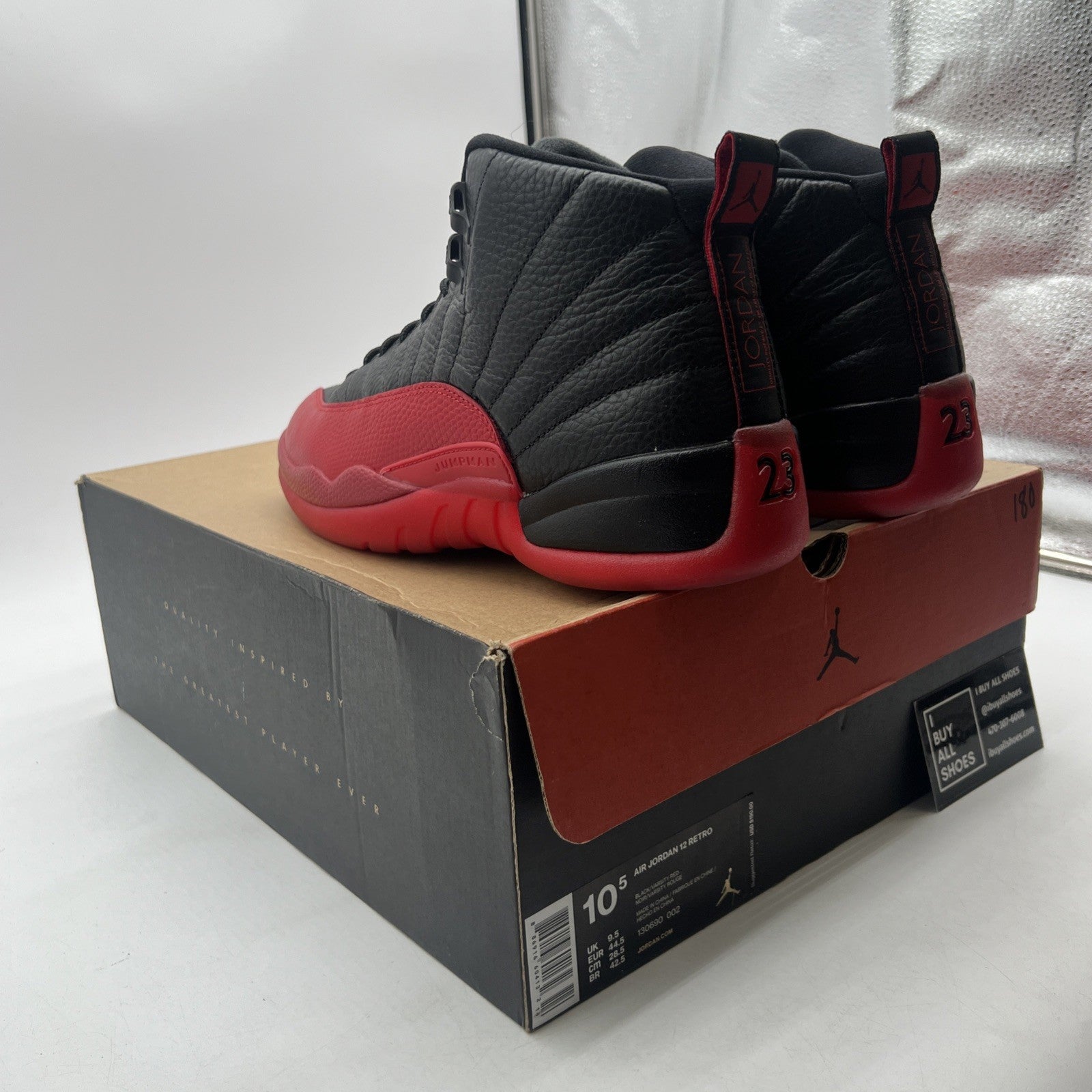 Size 10.5 - Air Jordan 12 Retro Mid Flu Game (130690-002)