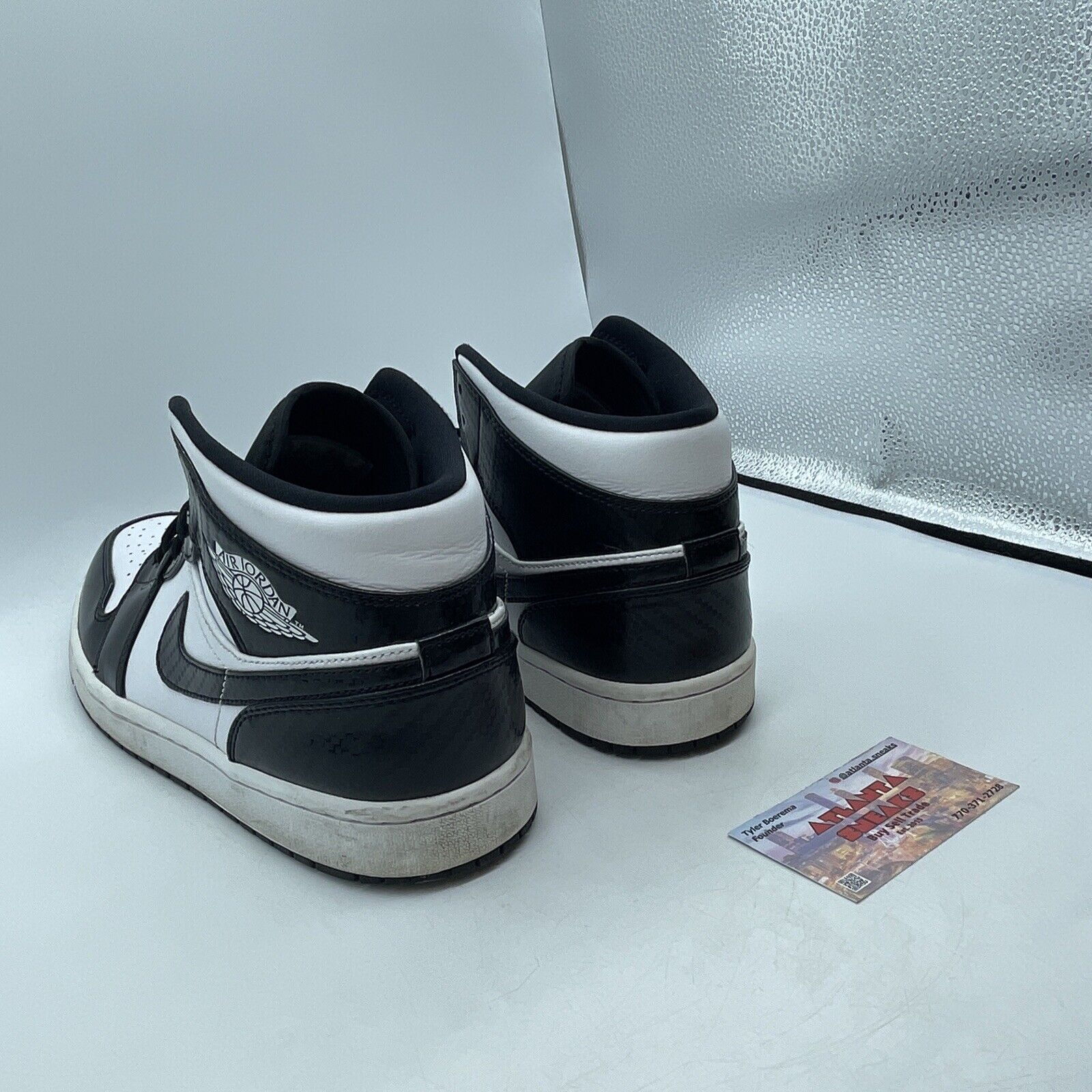 Size 10.5 - Air Jordan 1 SE Mid All Star 2021 White Black Leather (DD1649-001)